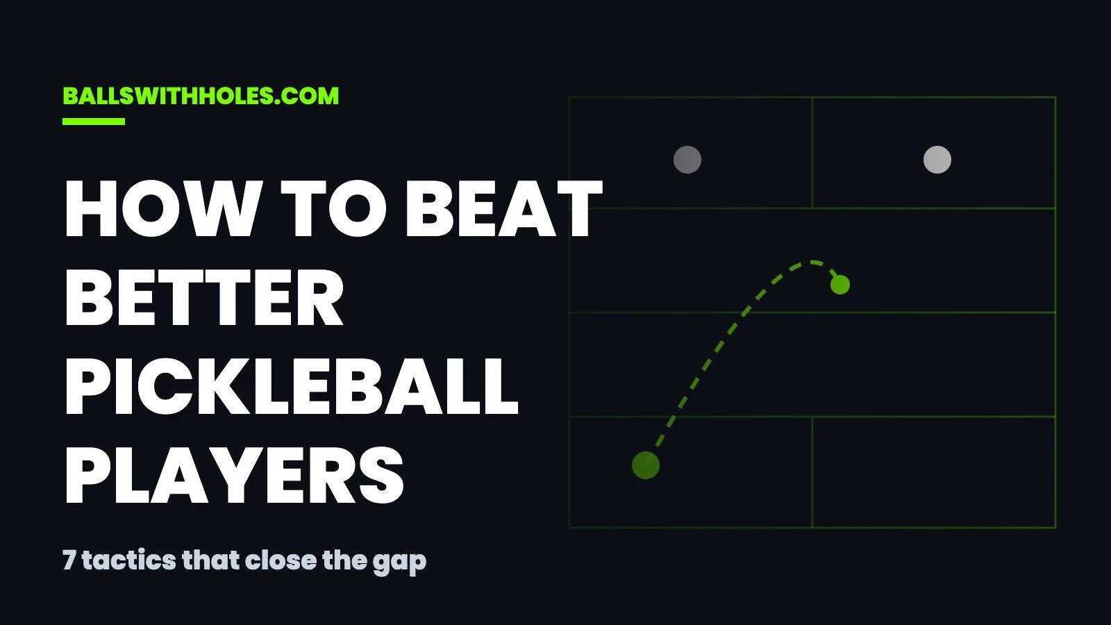 How to Beat Better Pickleball Players (Without Suddenly Getting Better)