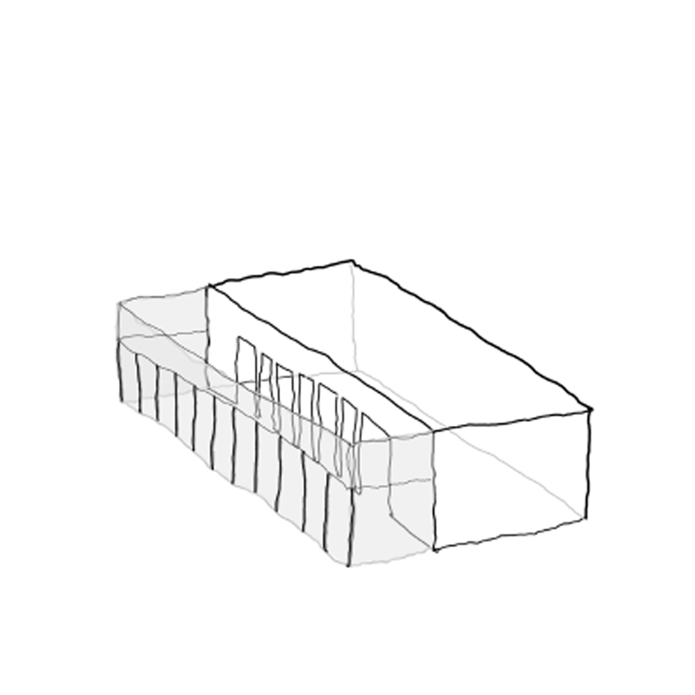 Offering public space to the street