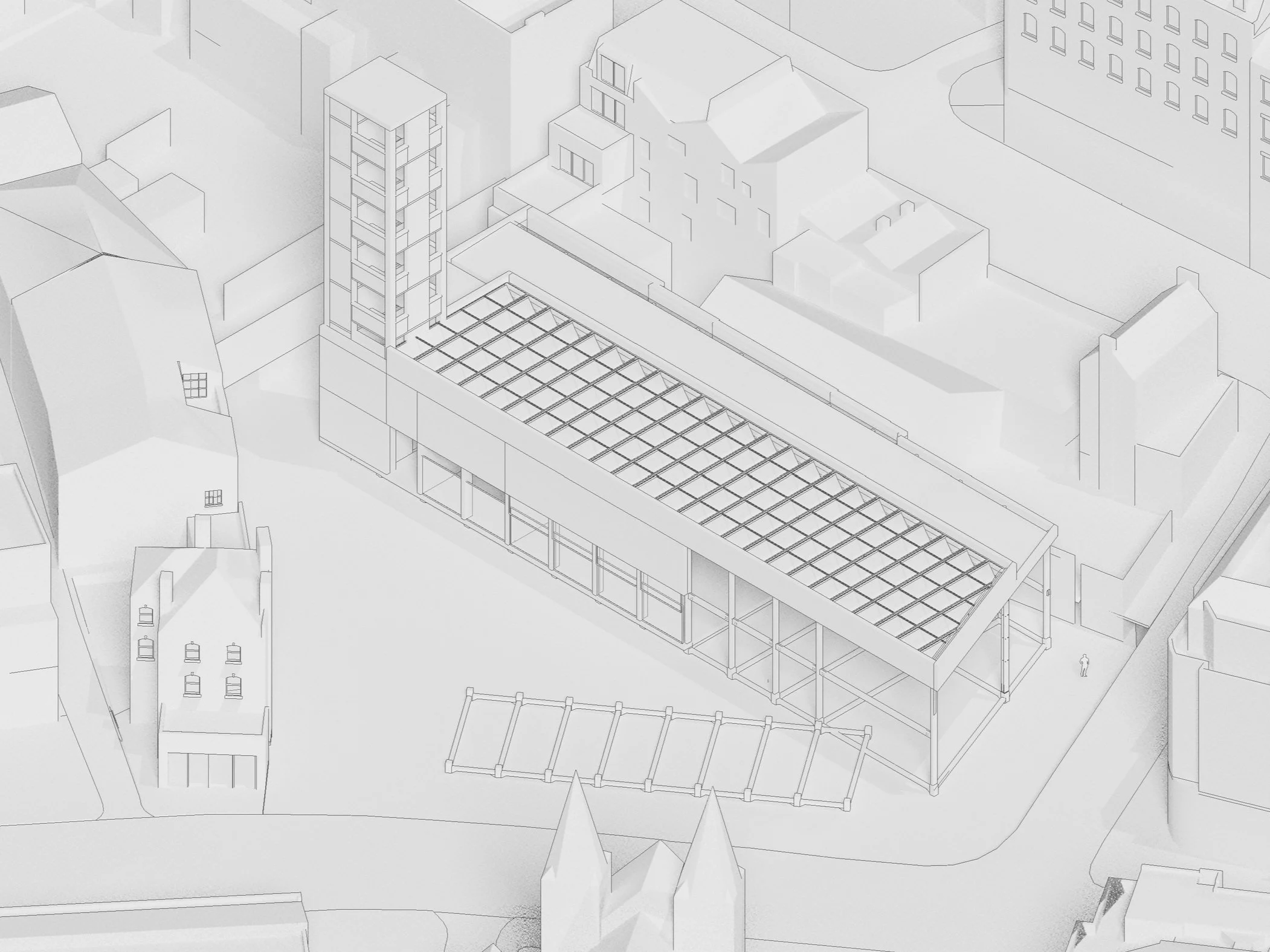 WORKSHOP CLAD AND COMMUNITY CENTER SUBSTRUCTURE LAID