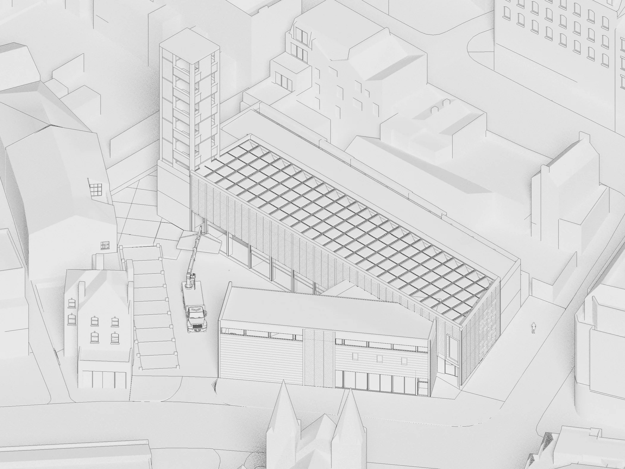 INCUBATION UNITS SUBSTRUCURE LAID AND SLABS REINTRODUCED