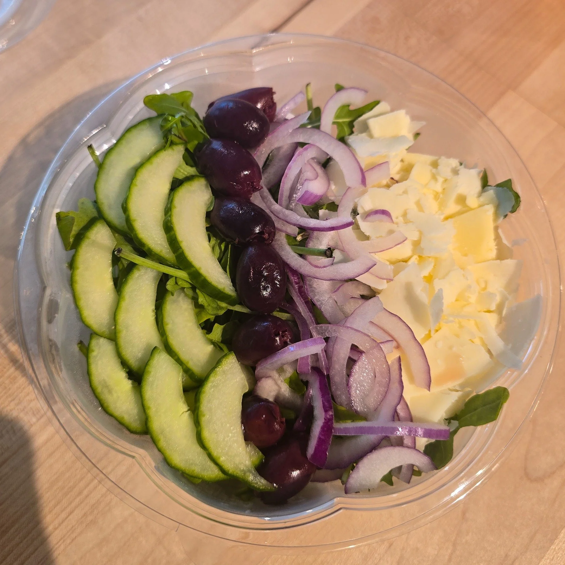 Fresh salads are ready in the grab-and-go case! Mediterranean, Chef and House salad in regular and mini sizes. They are the perfect healthy and light lunch option, especially if you are pressed for time!