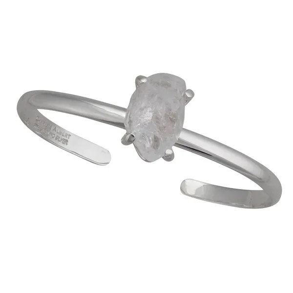 Sterling Silver Herkimer Diamond Mini Cuff