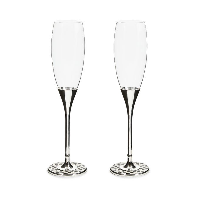 Celebrate Courtly Toasting Flutes, Set Of 2