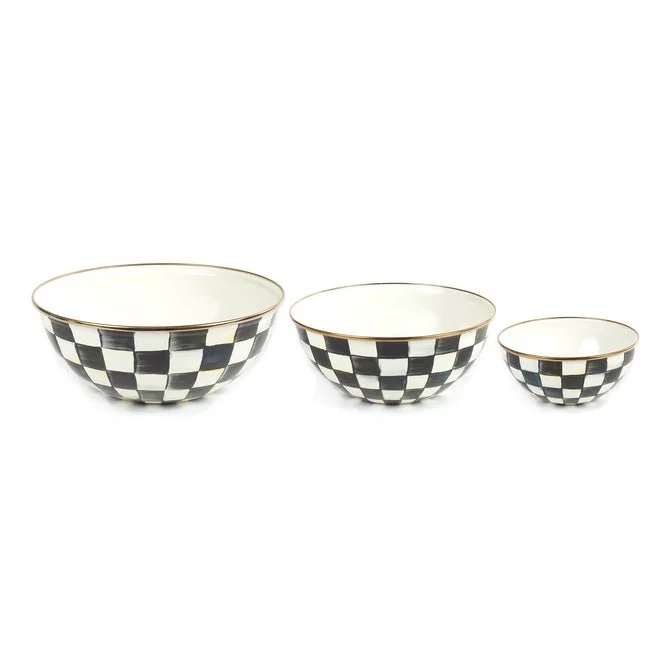 COURTLY CHECK MIXING BOWLS, SET OF 3