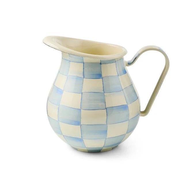 MacKenzie-Childs Sky Check Pitcher
