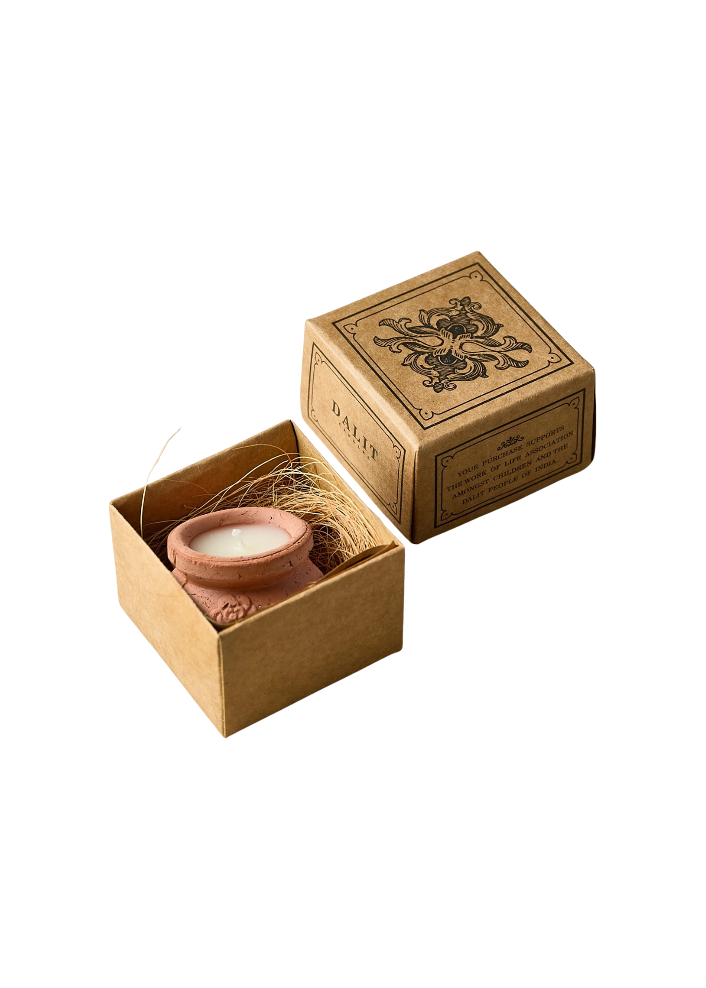 Jasmine Diya Terracotta Candle