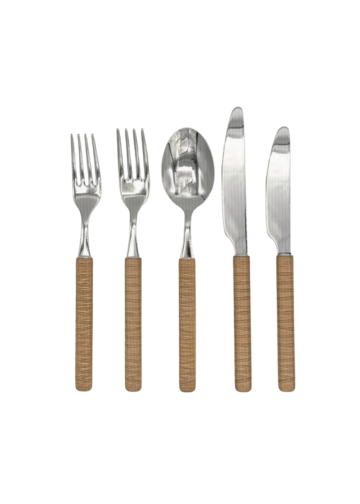 Raffia Cutlery Set – 5 Piece