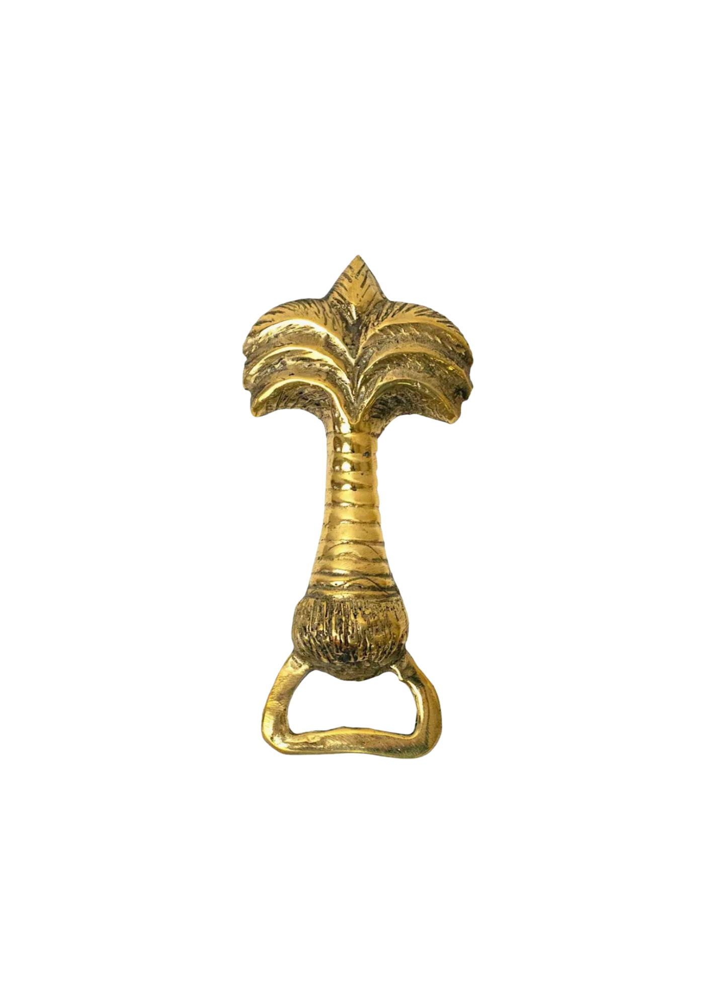 Tropical Palm Tree Brass Bottle Opener