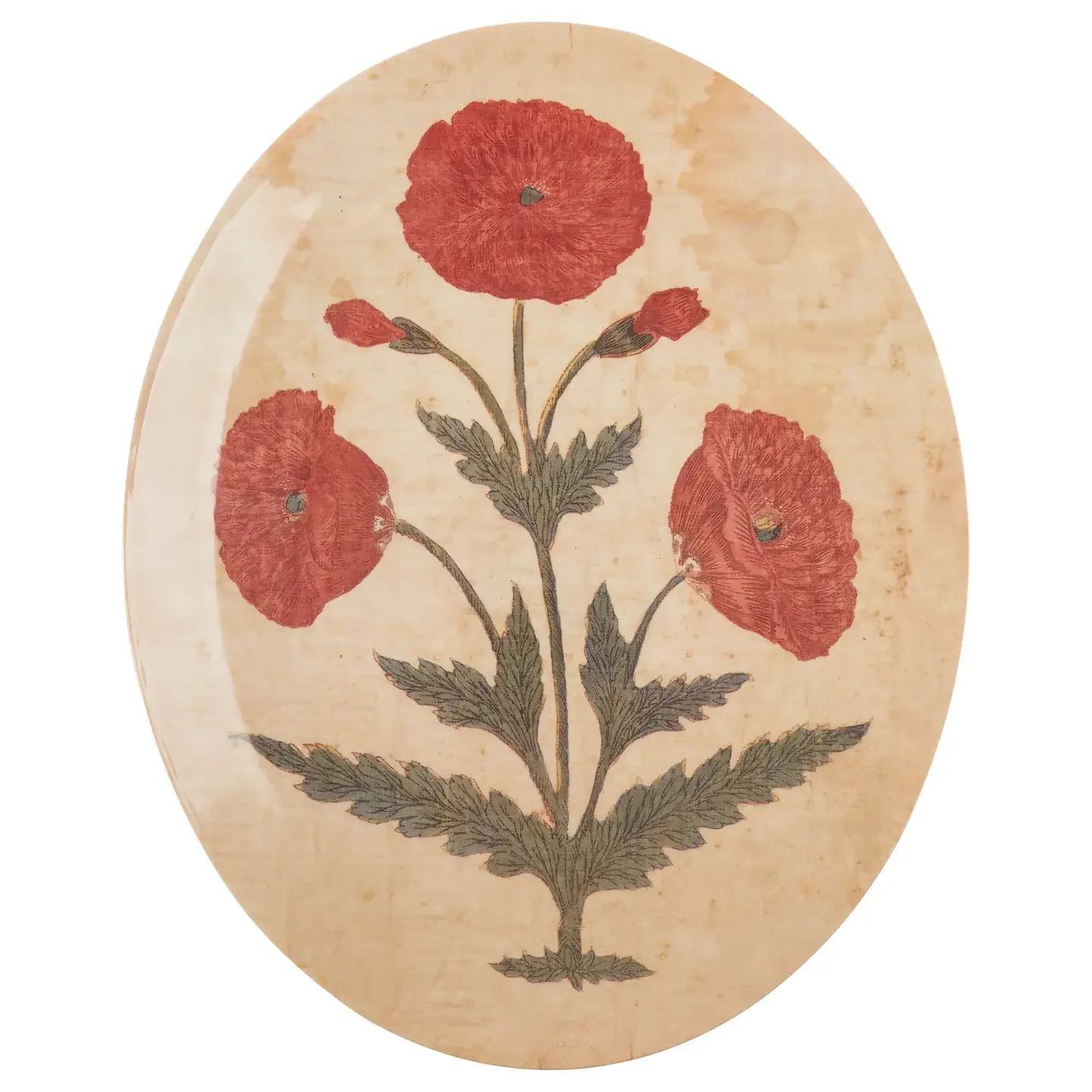 Oval Serving Tray – Mughal Chintz