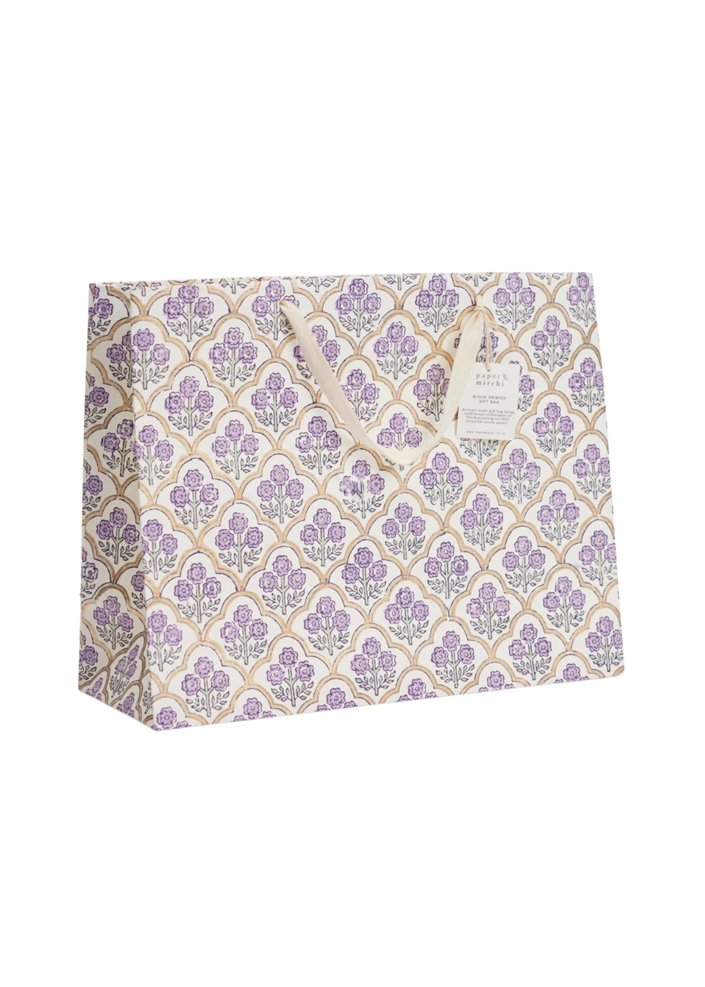 Trellis Lavender Large Gift Bag