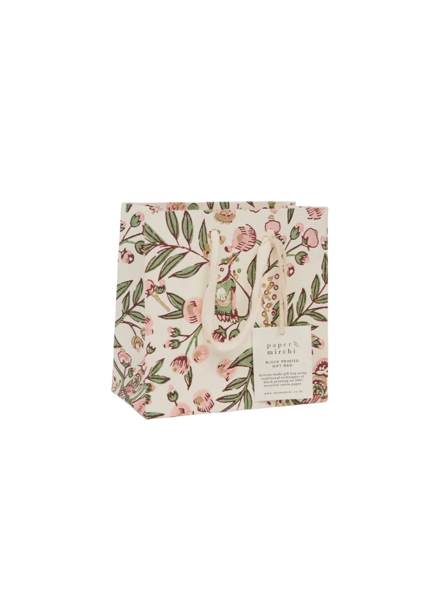 Song Birds Blush Small Gift Bag