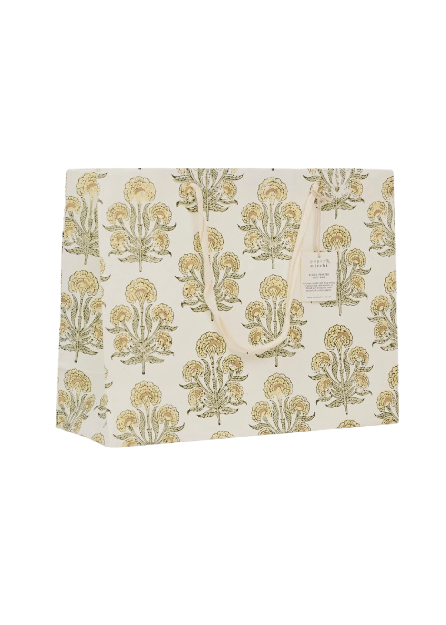 Poppy  Buttercream Large Gift Bag