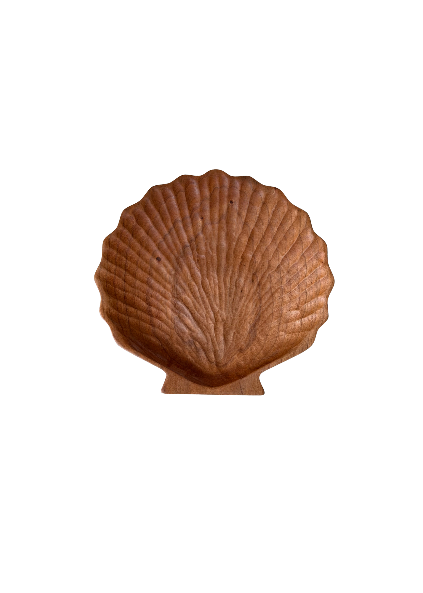 Cherry Wood Shell Tray
