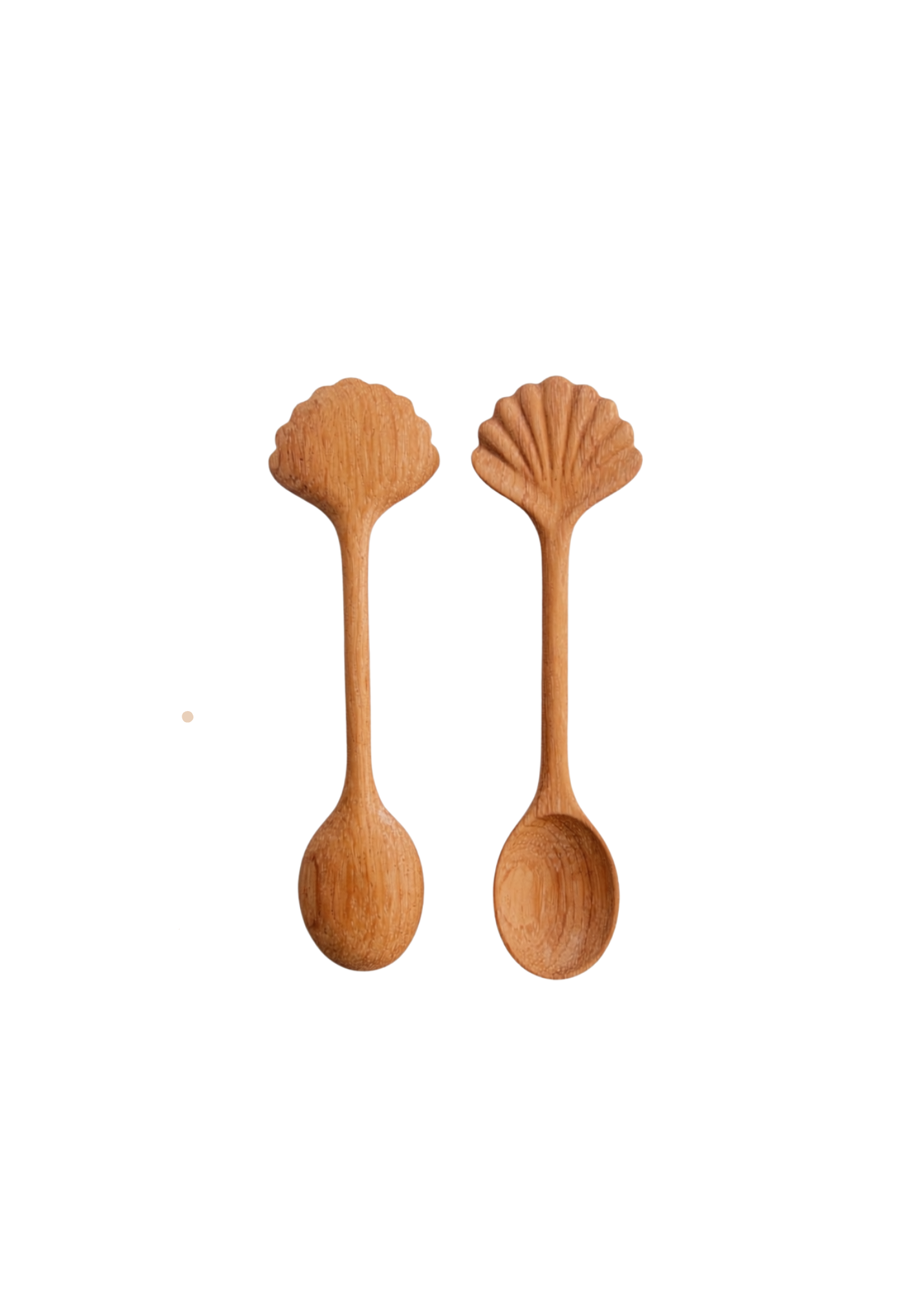 Scallop Shell Wooden Spoon