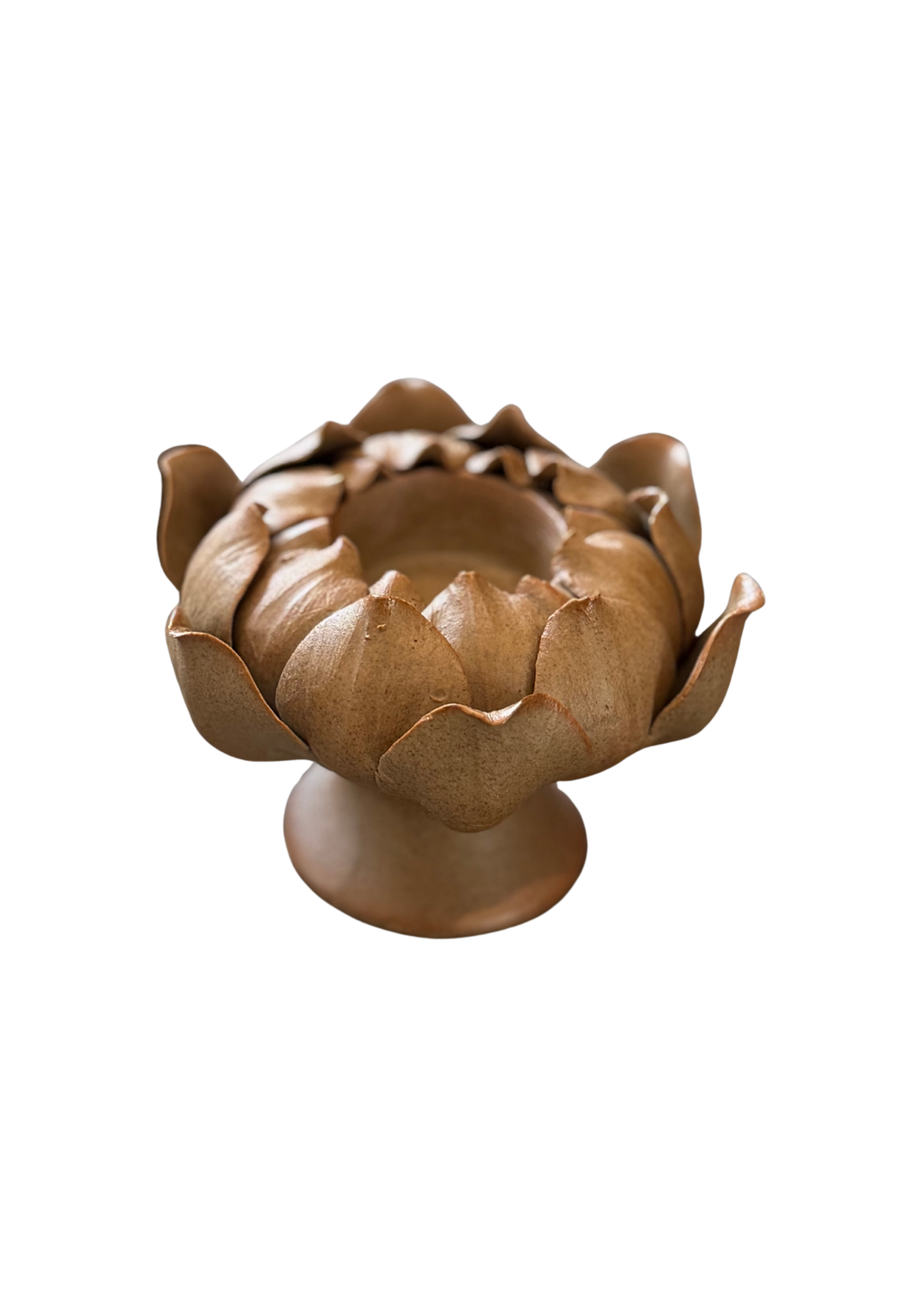 Ceramic Lotus Candle Holder