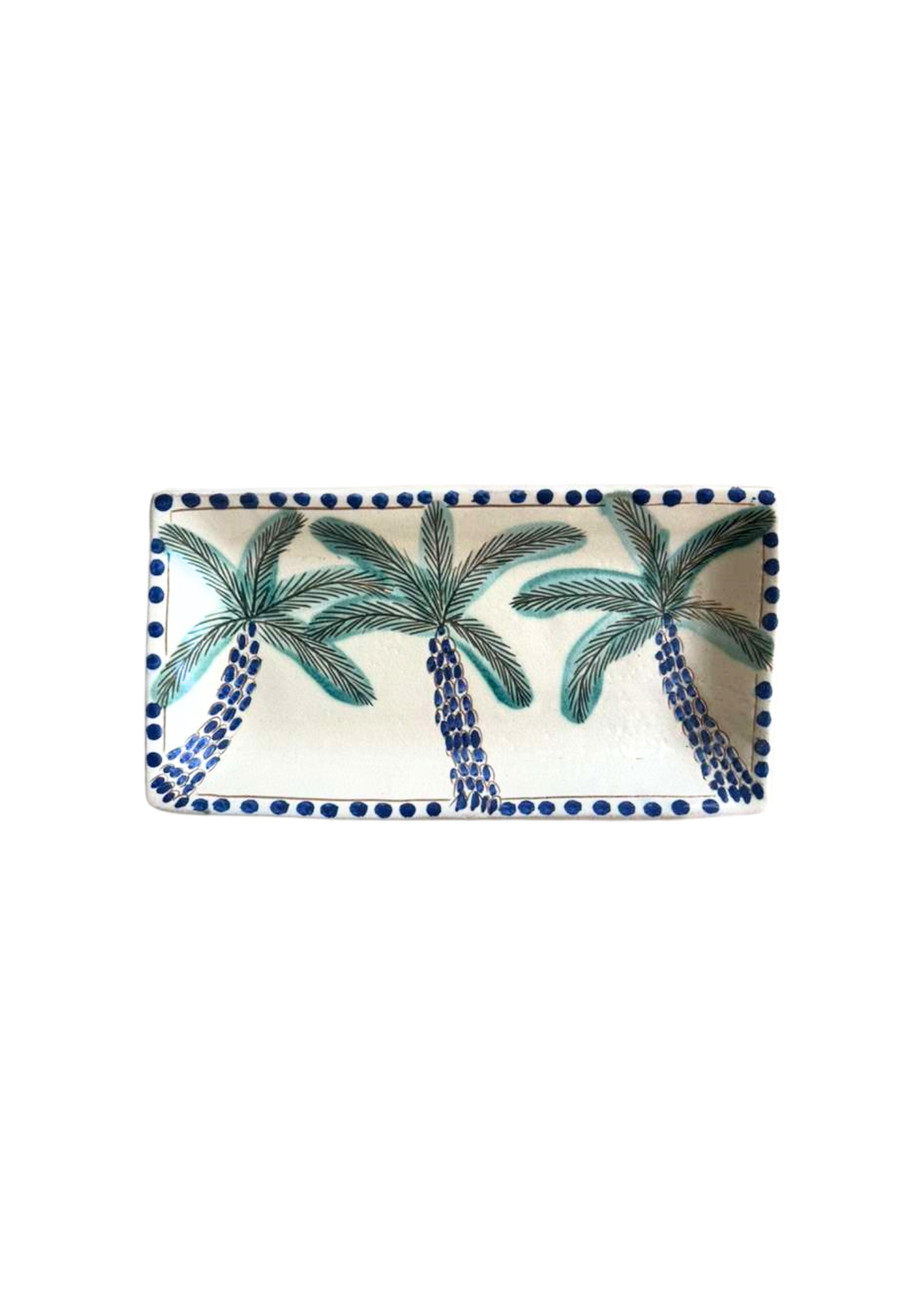 Palm Tree Ceramic Platter
