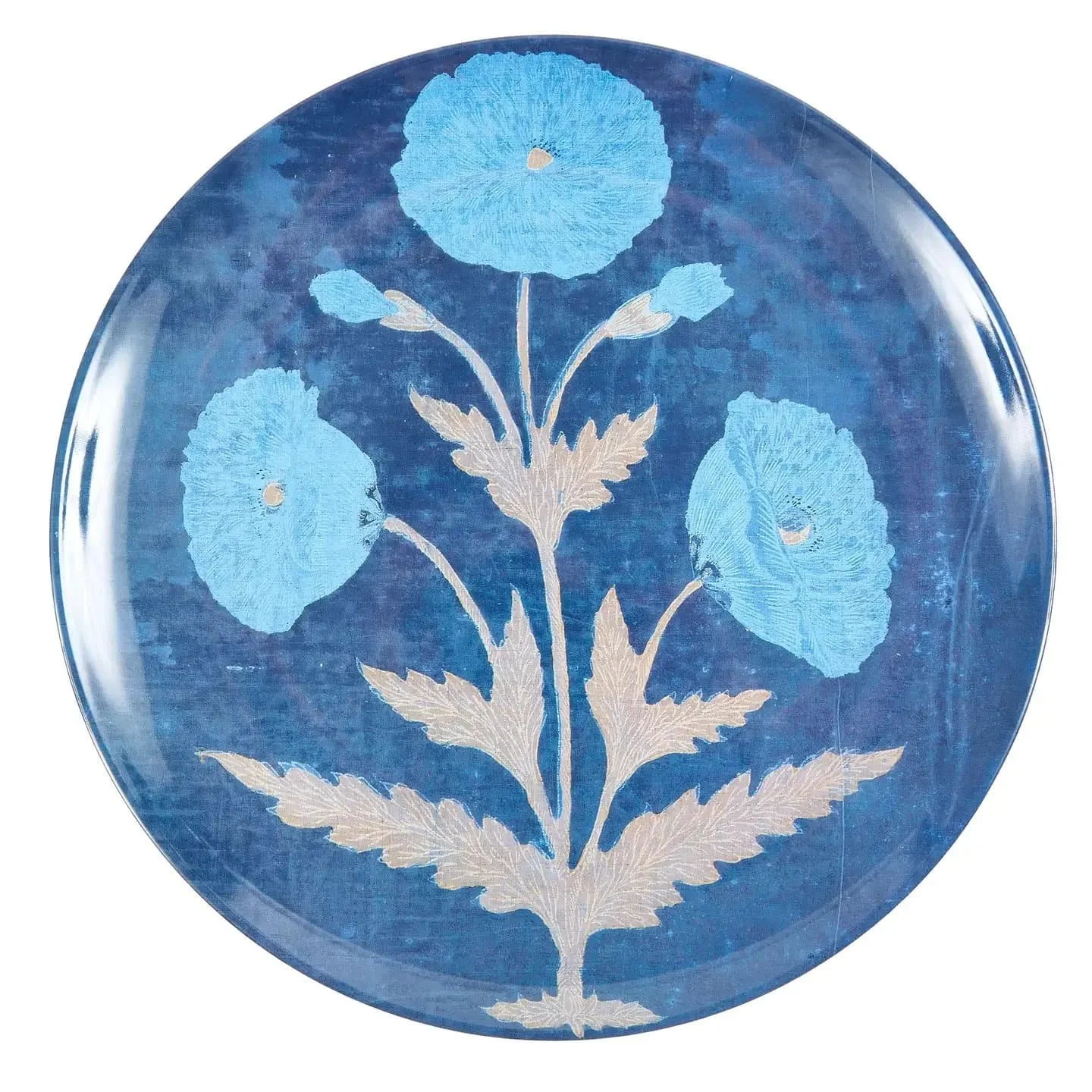 Les Indiens Dinner Plates in Blue – Set of 4