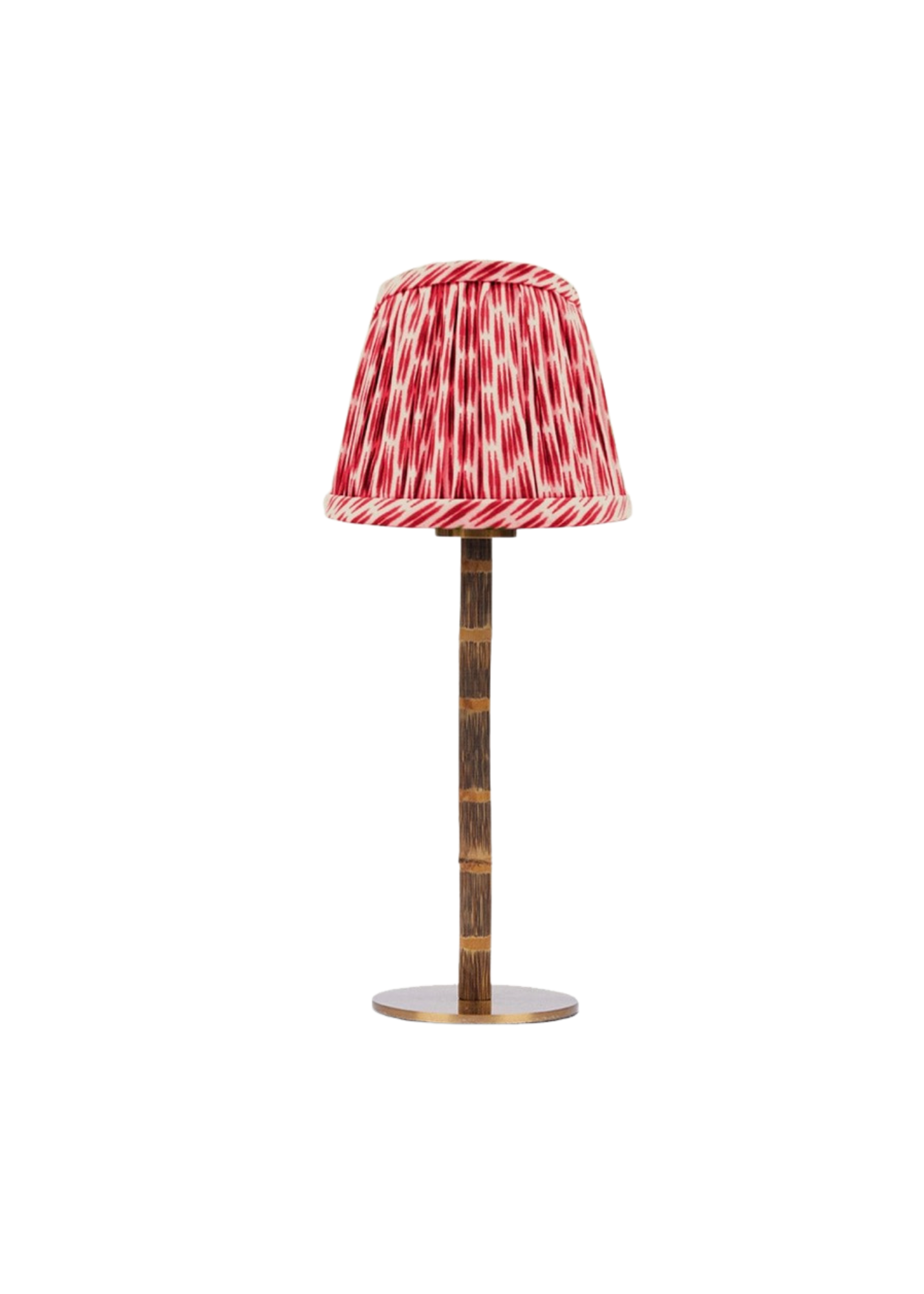 Red Bamboo Table Lamp