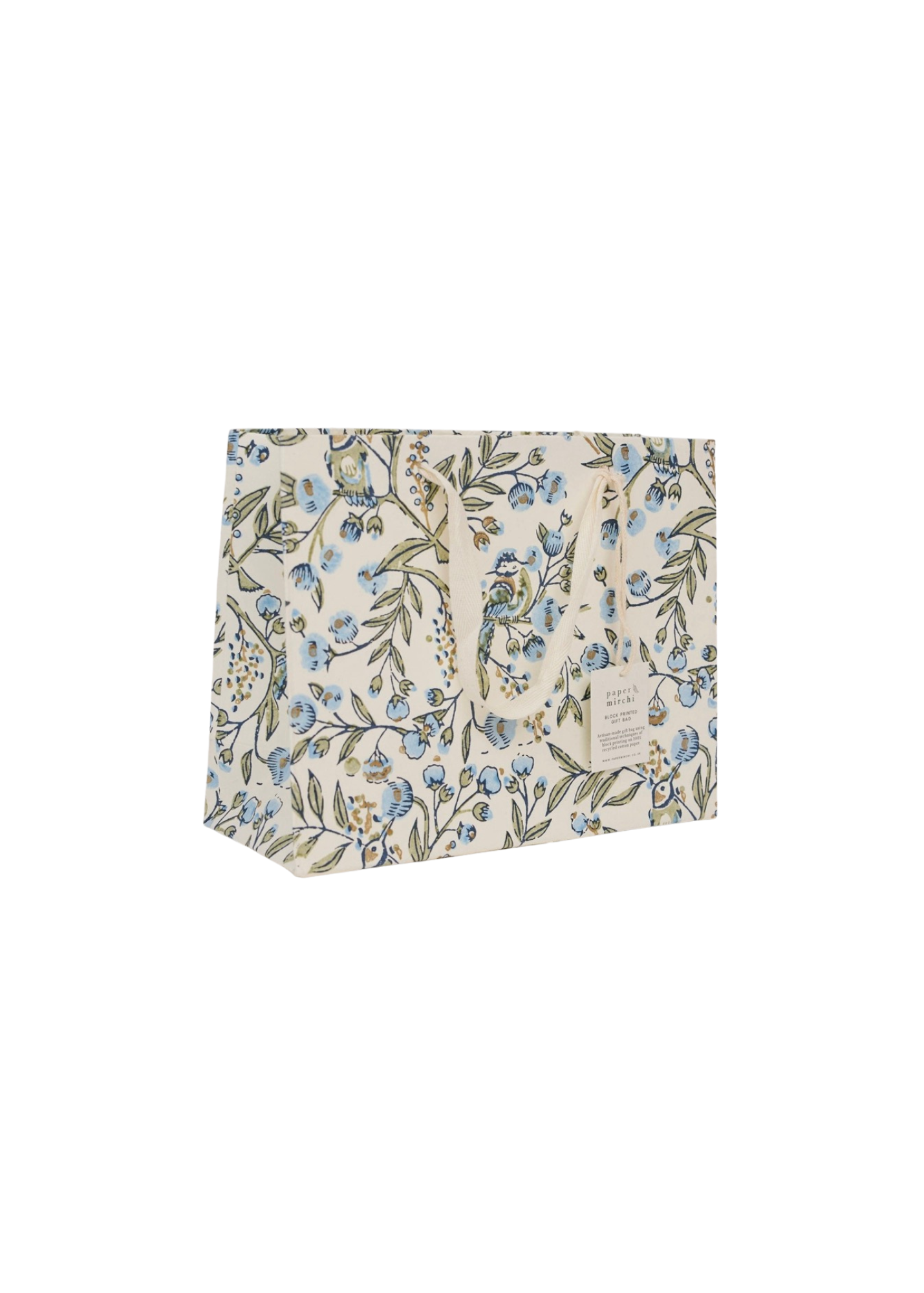Song Birds Blue Stone Medium Gift Bag