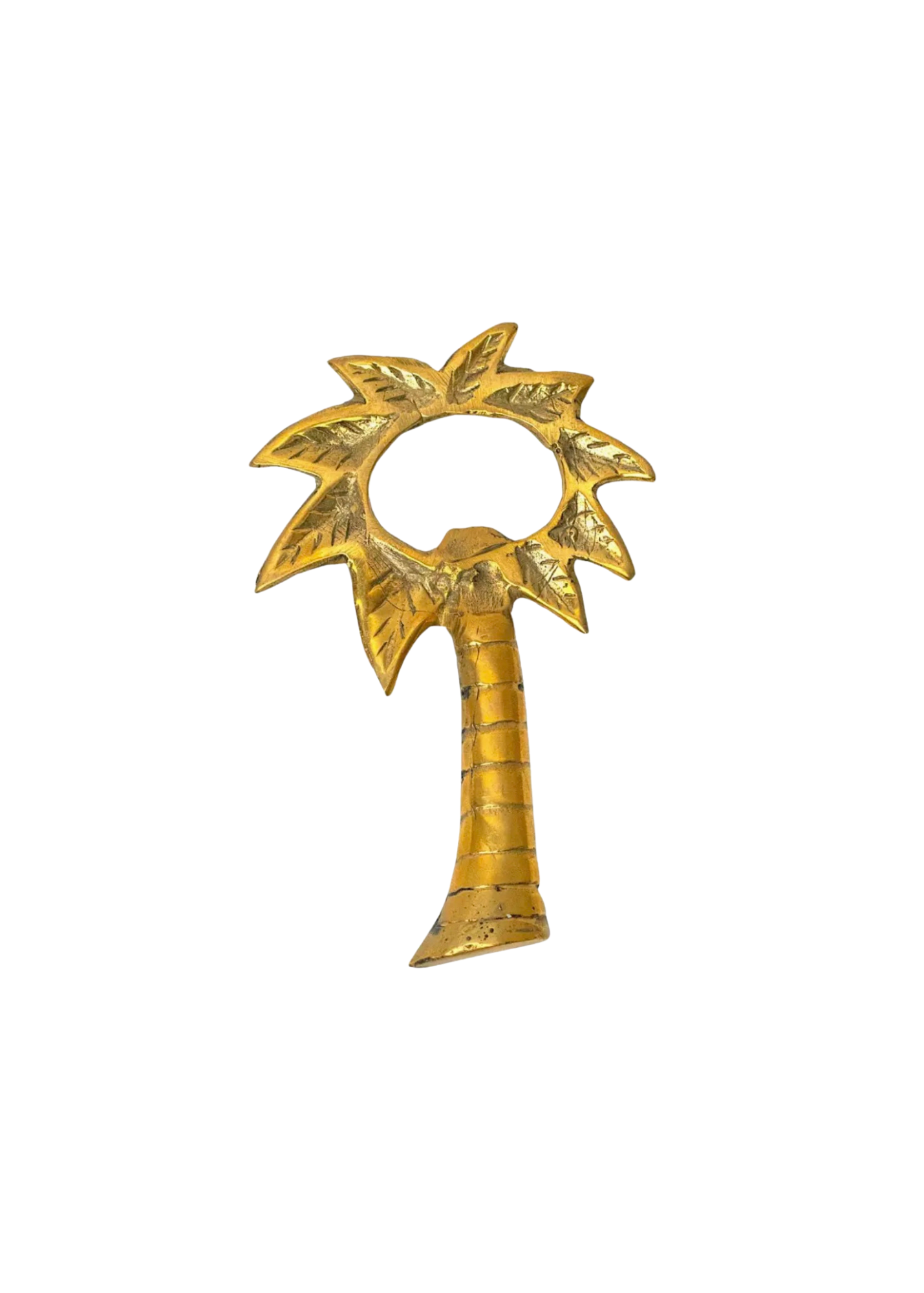 Coastal Palm Tree Brass Bottle Opener