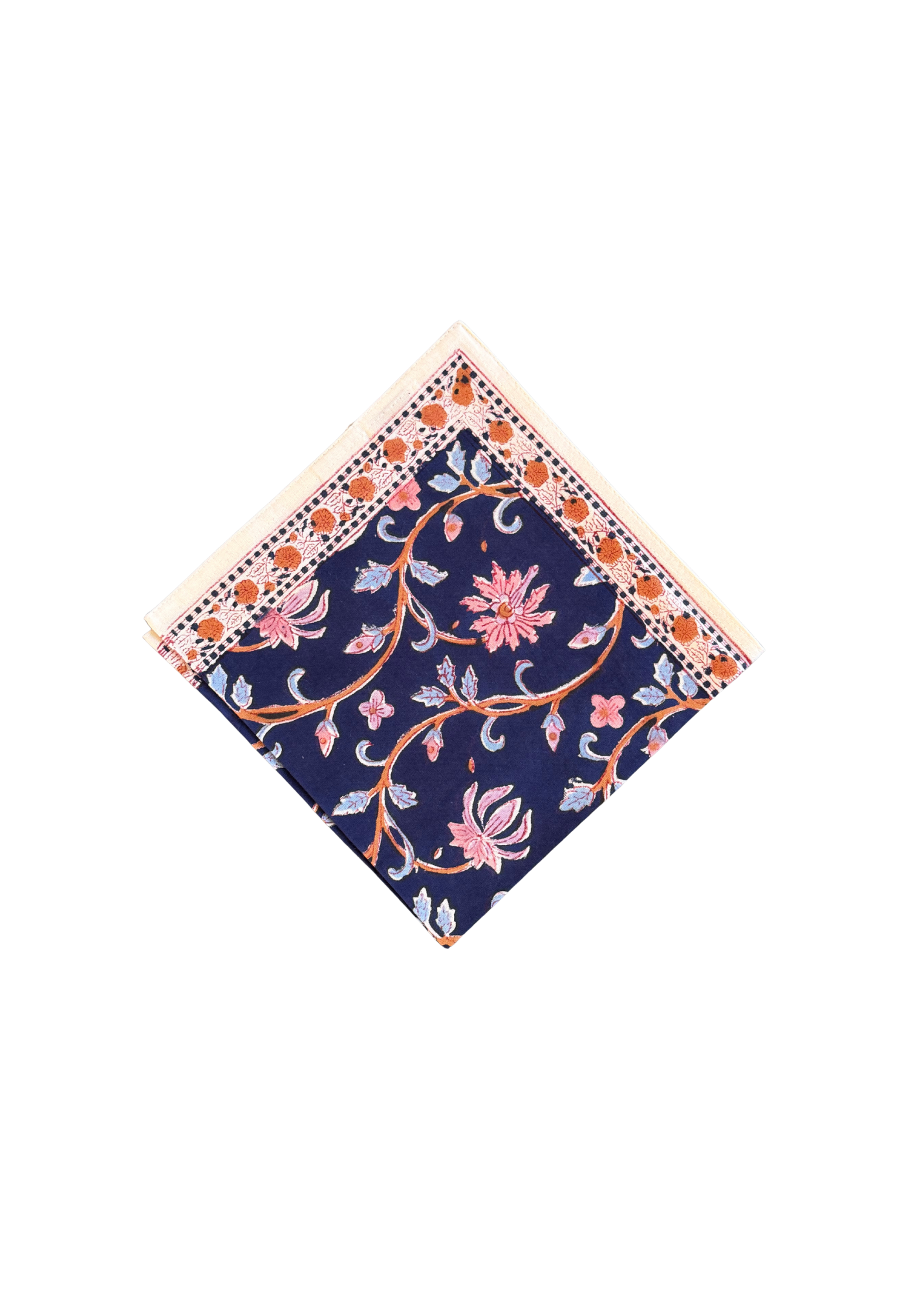 Navy Bloom Napkin