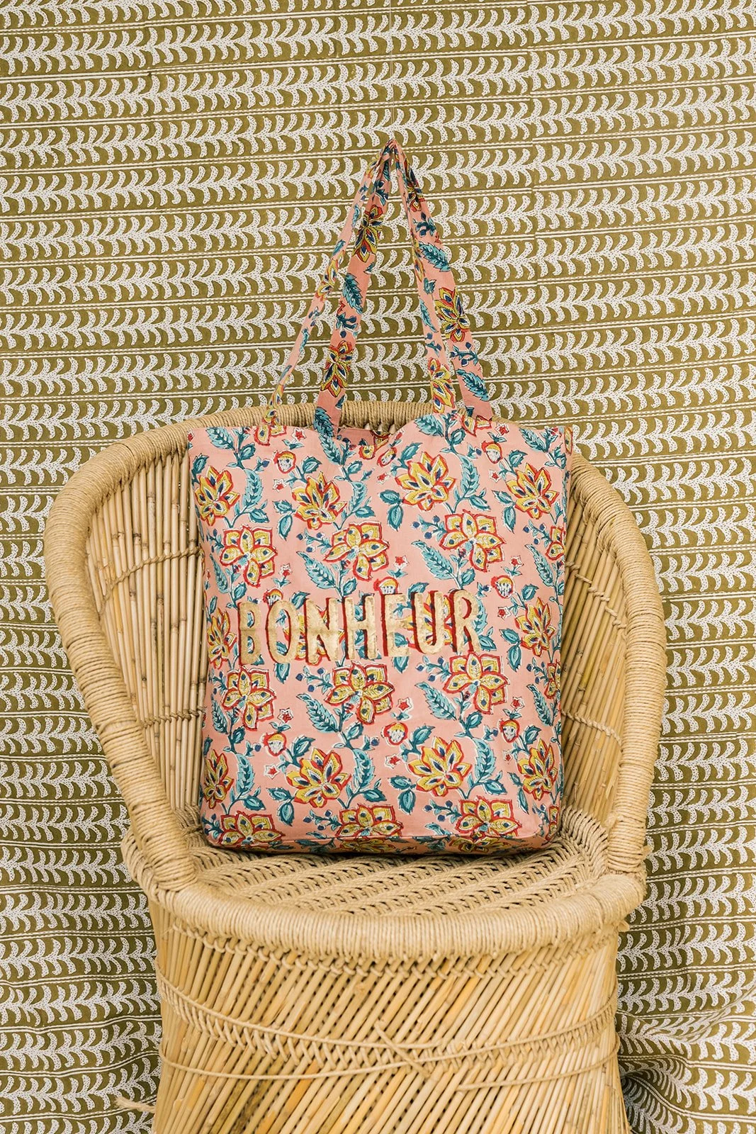 Pink Bonheur Cloth Tote
