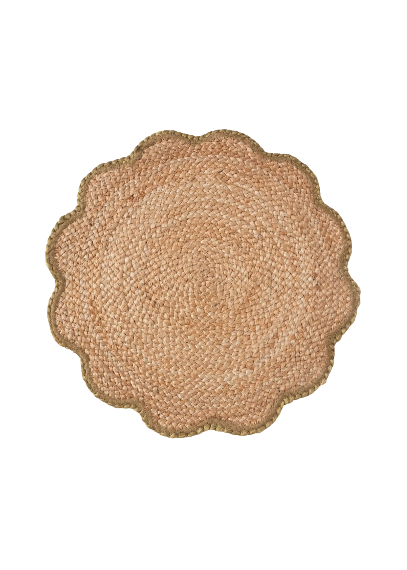 Sage Natural Scalloped Jute Placemat