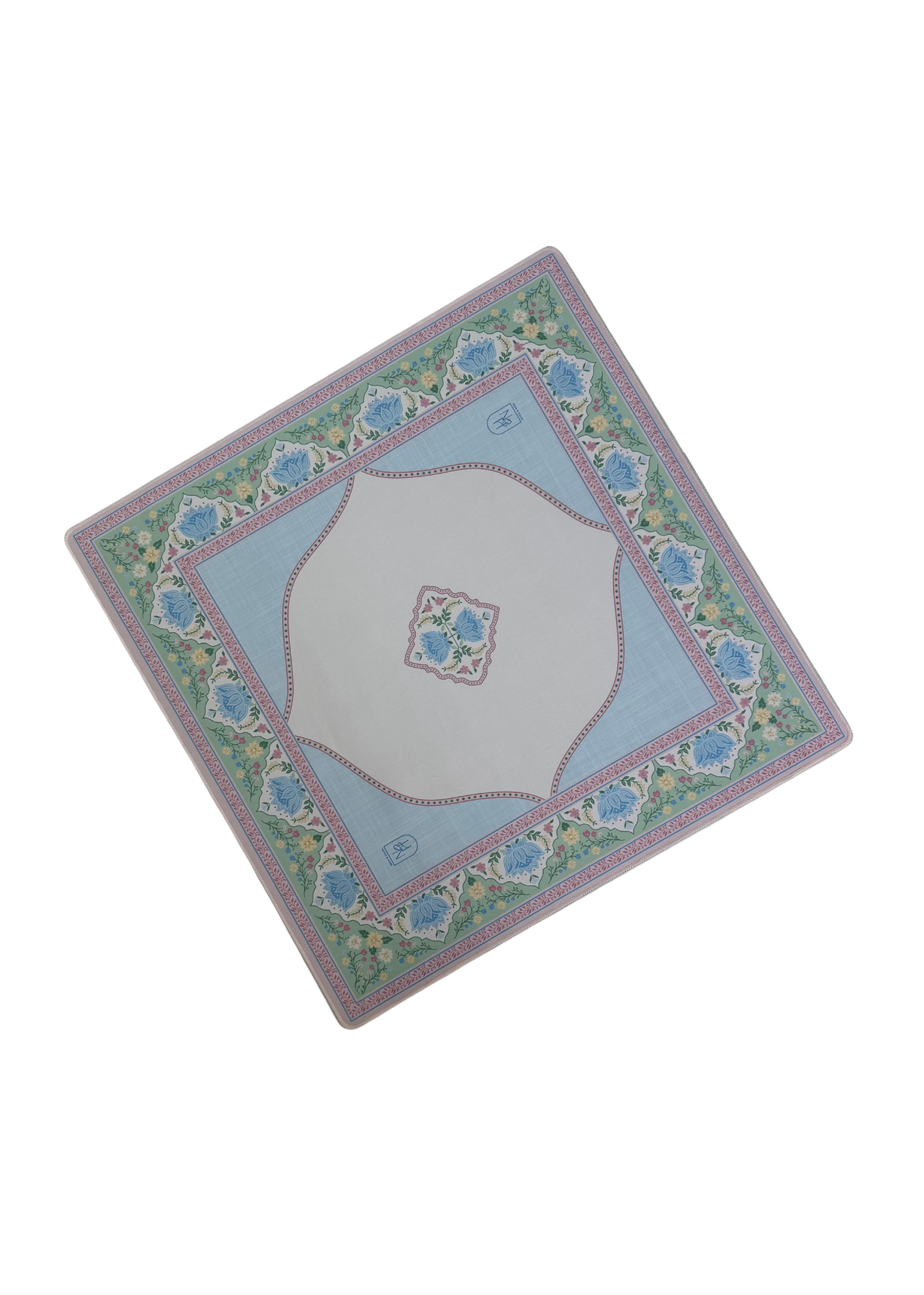Summer Lotus Blossom Mahjong Mat