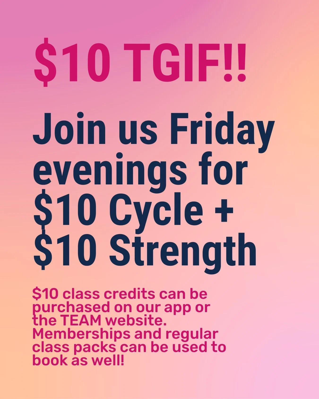 4:30 cycle with Kelsey🙌🏻
5:30 strength with Tennyson👏🏻