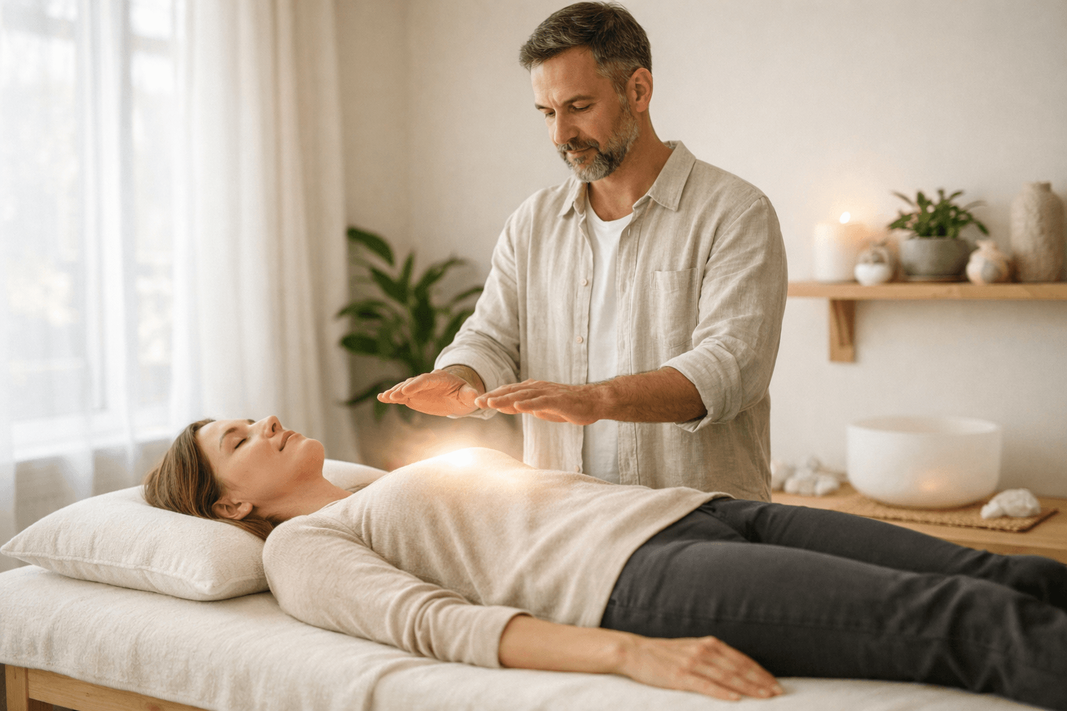 Gentle energy healing maintenance session in Thanet, Kent helping restore clarity, calm, and inner balance.