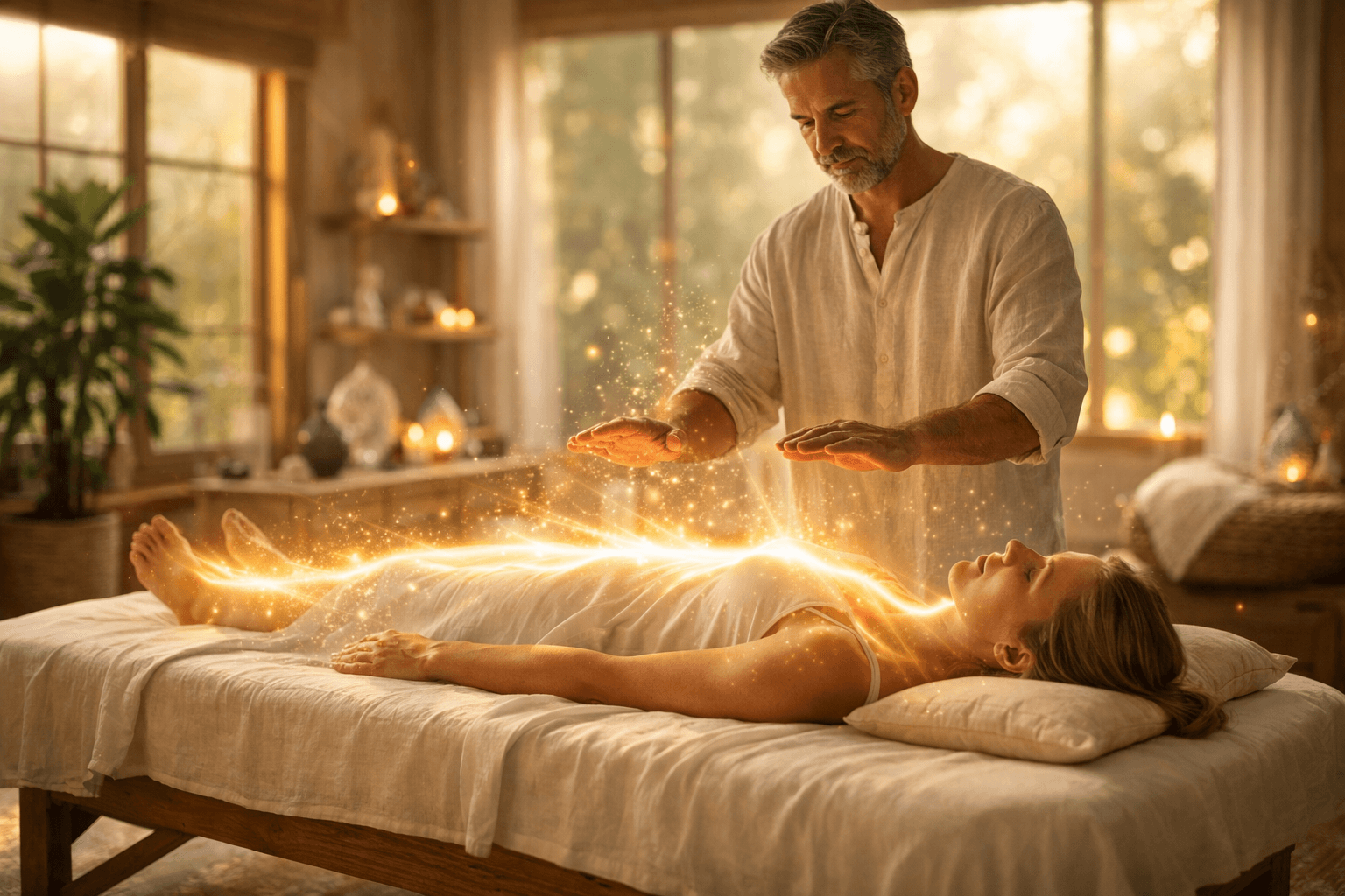 Deep energy clearing and spiritual healing session in Thanet, Kent supporting relaxation and energetic wellbeing.