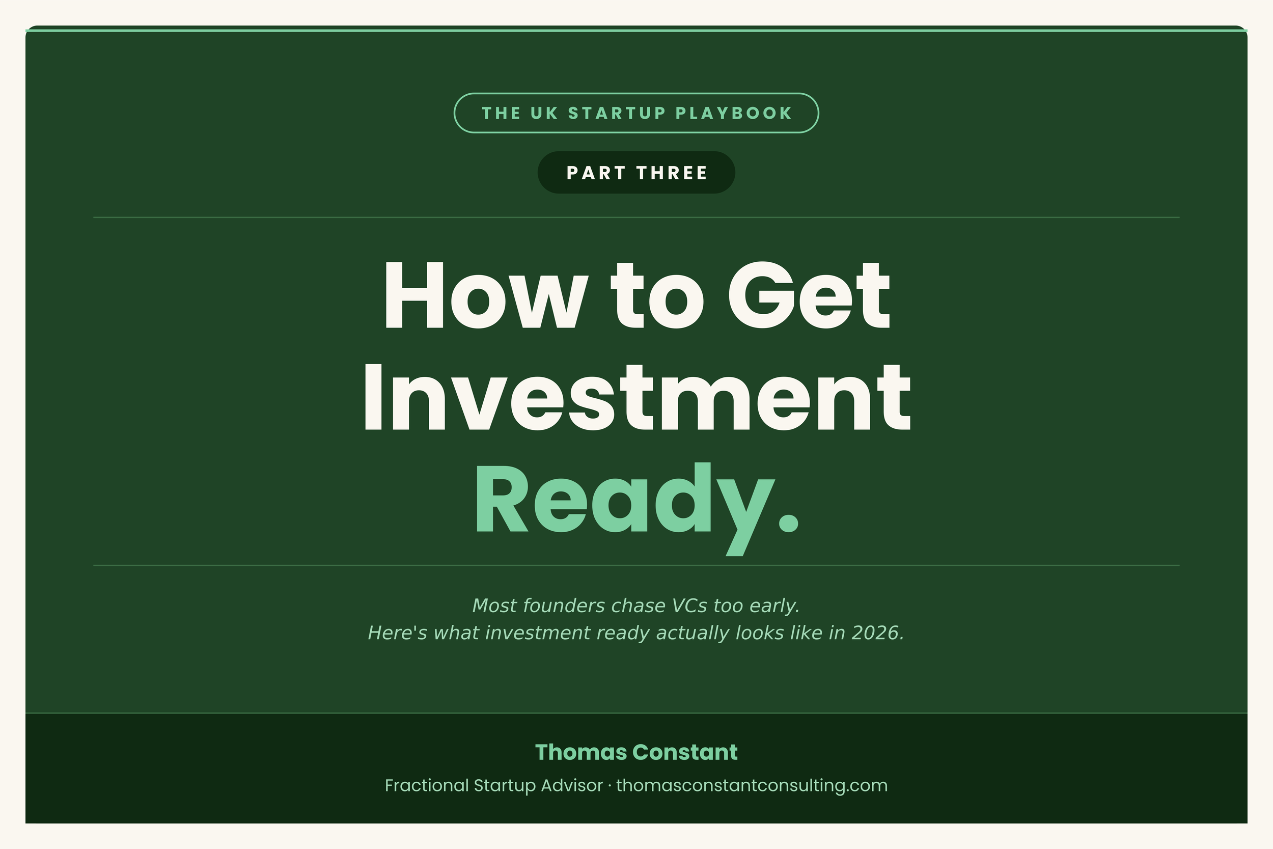 How to Become Investment Ready 