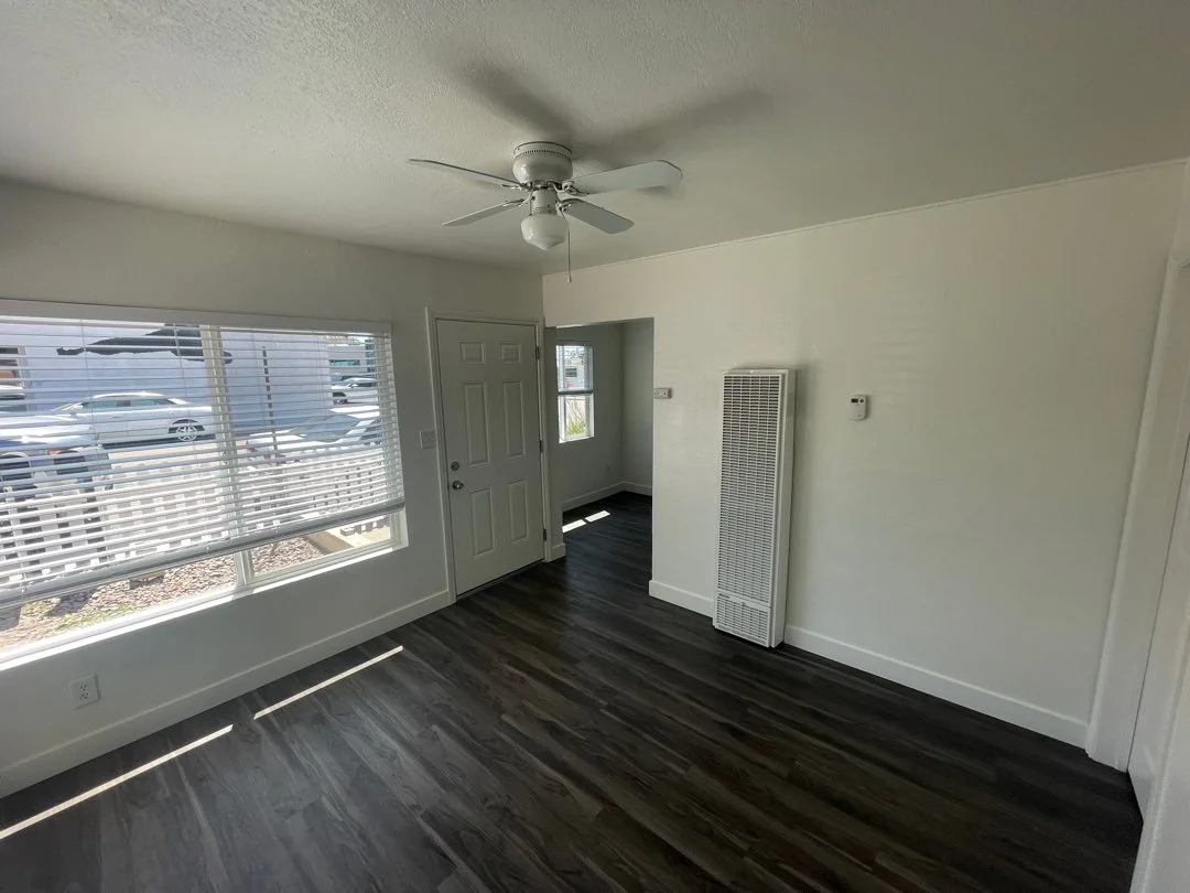 Unit turnover with new paint, light fixtures , and trim in San Diego