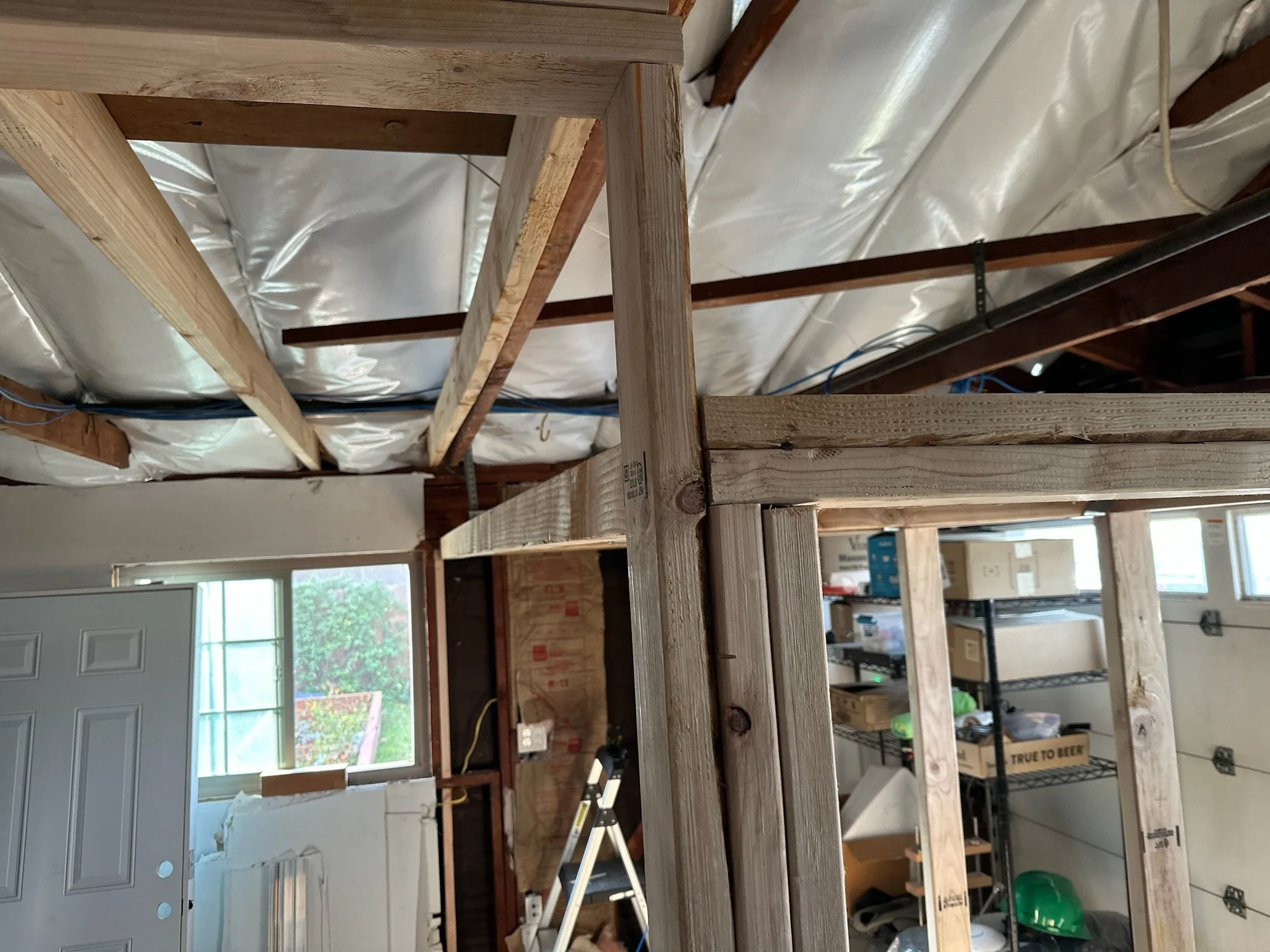 wall professionally framed by HUGE Handyman