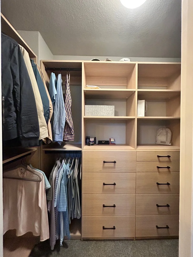 new modular closet installed in San Diego