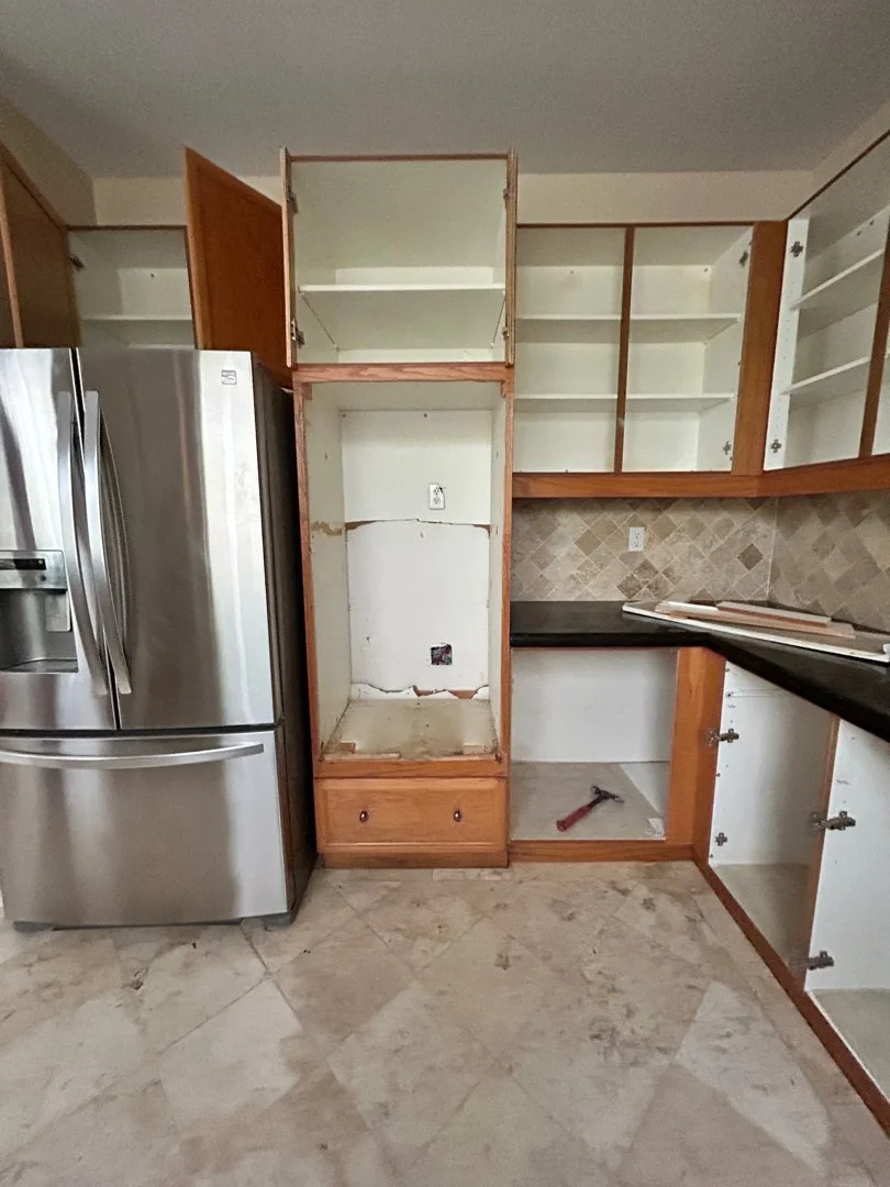 kitchen before demo in San Diego