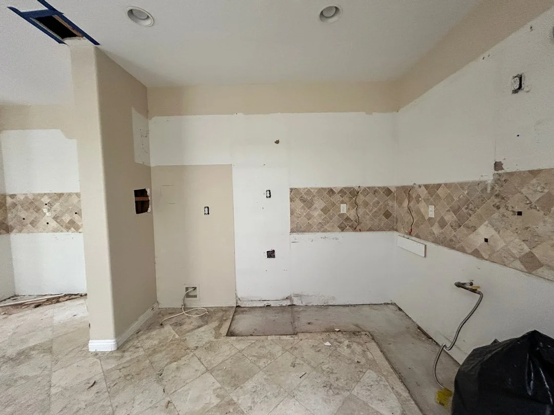 kitchen demo by HUGE Handyman for remodel in San Diego