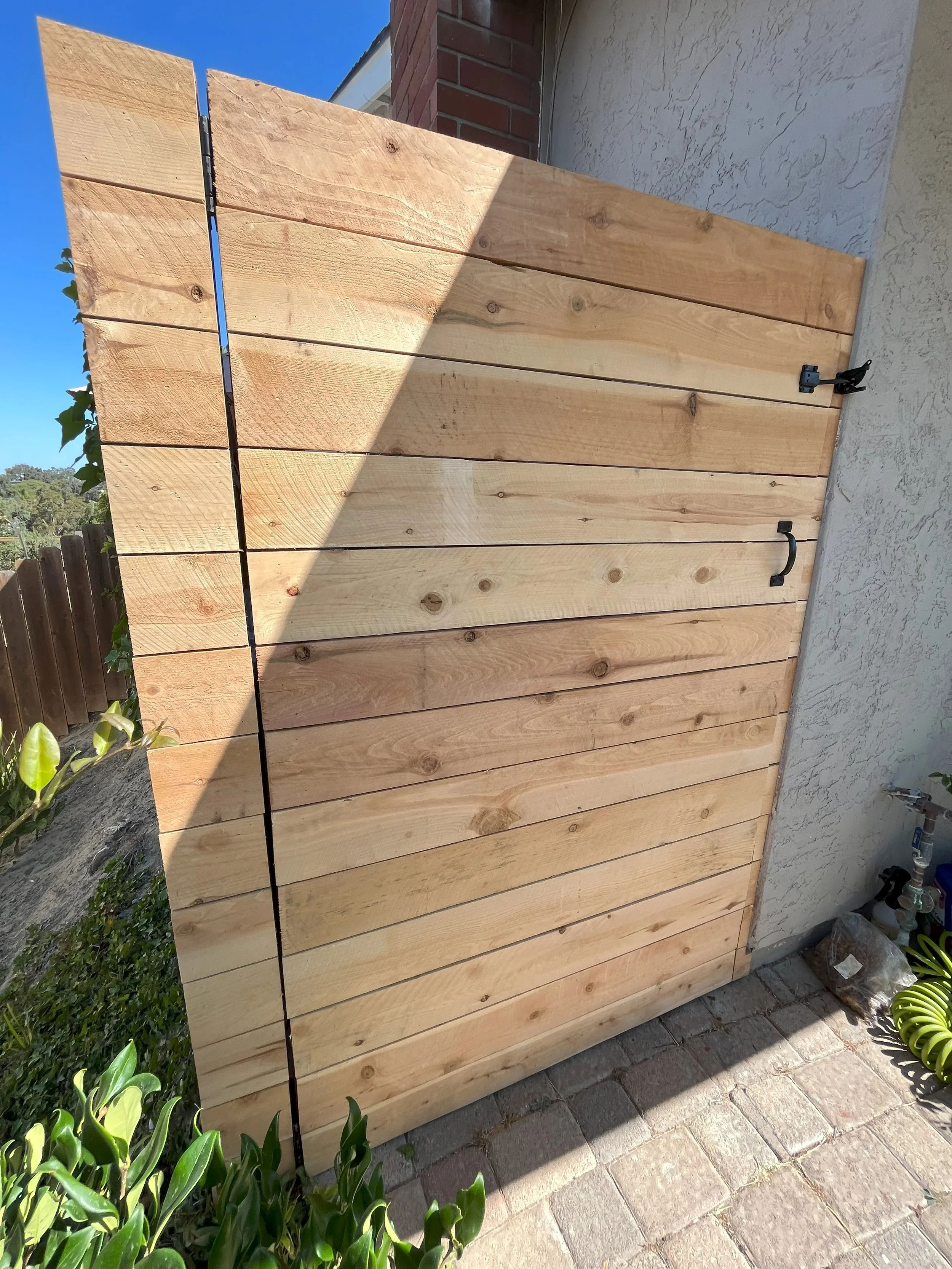 new gat and hardware installed by HUGE Handyman in San Diego