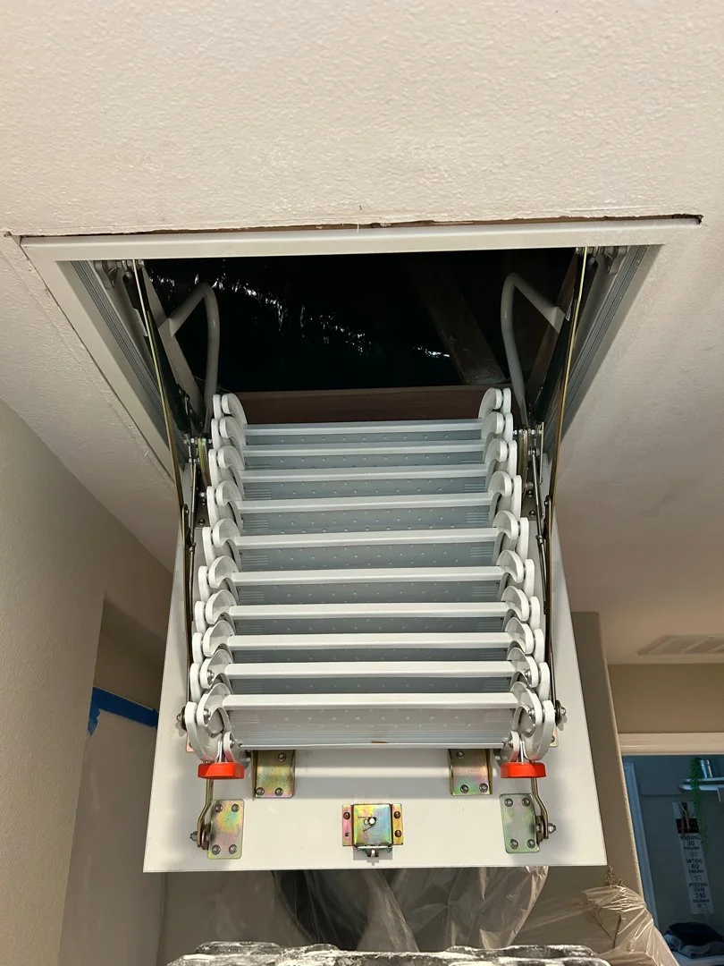 How We Securely Install Metal Attic Stairs