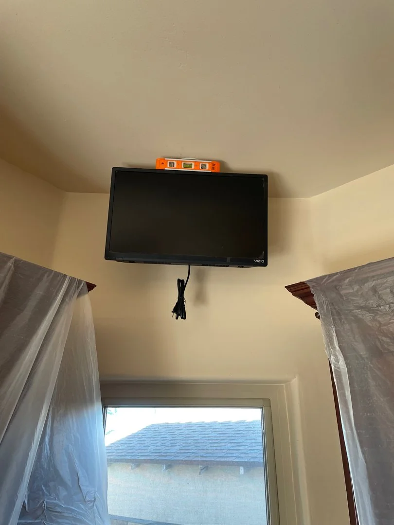 TV Mounted by HUGE Handyman in San Diego kitchen