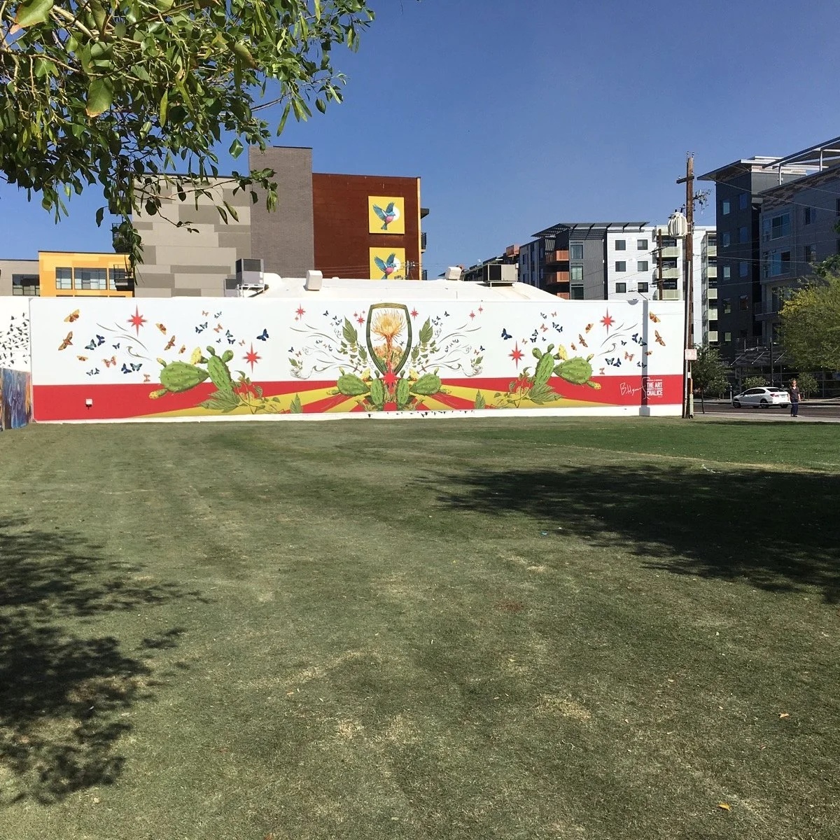 large art piece installed by HUGE Handyman in San Diego