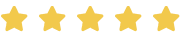 Five gold stars against a blue background.
