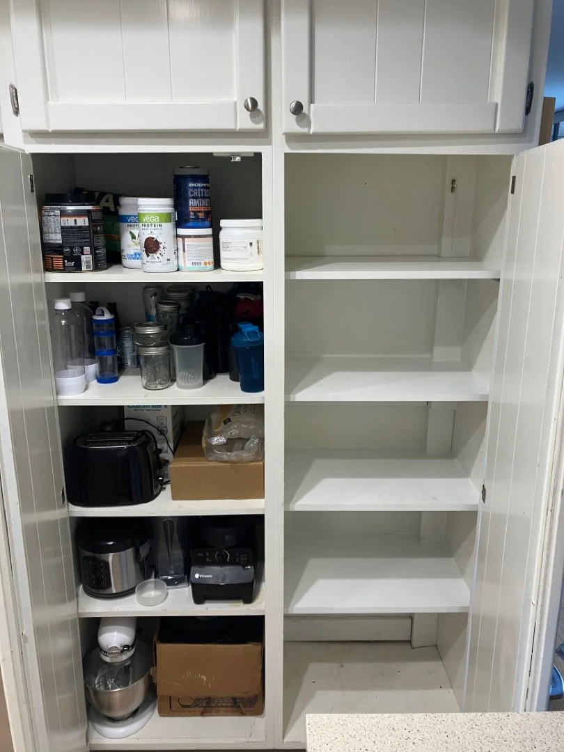 custom shelving inside of pantry built by HUGE Handyman in San Diego