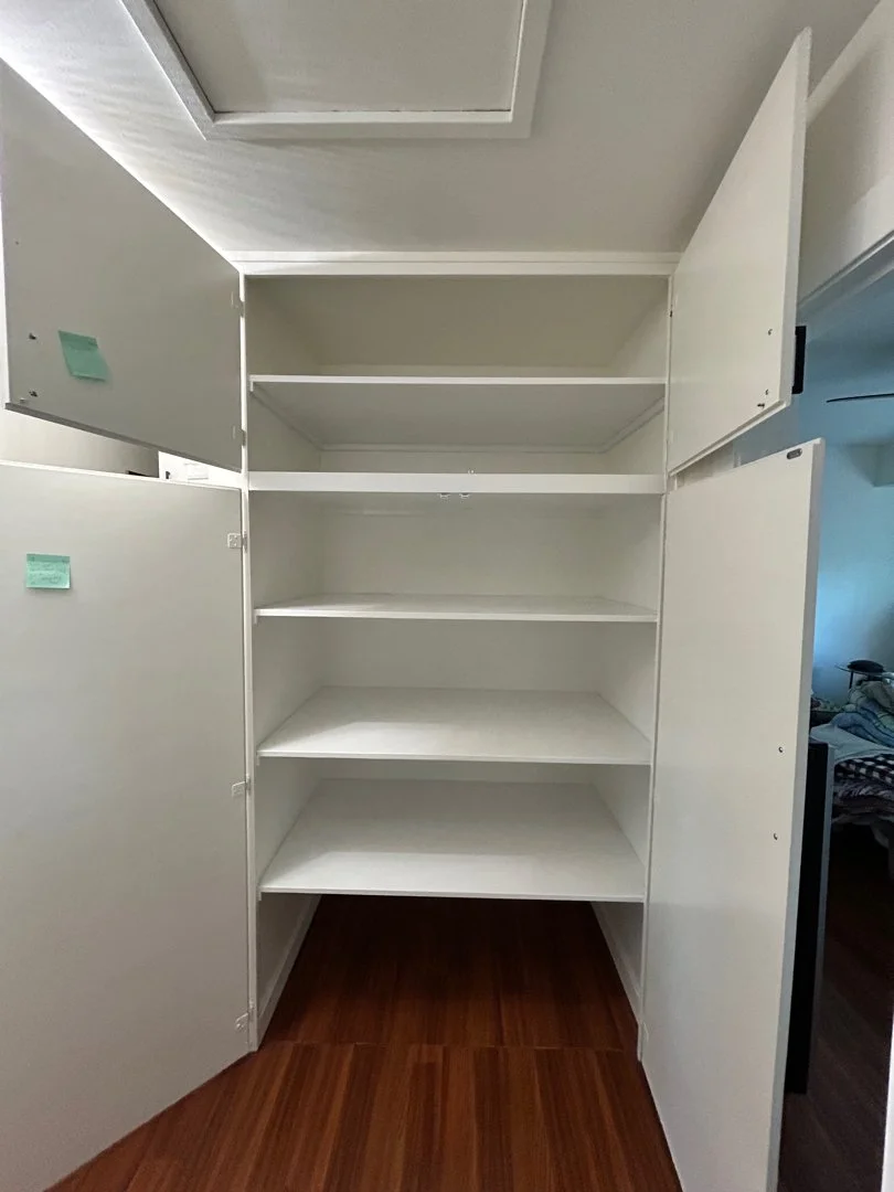The difference between extra shelves and actual storage