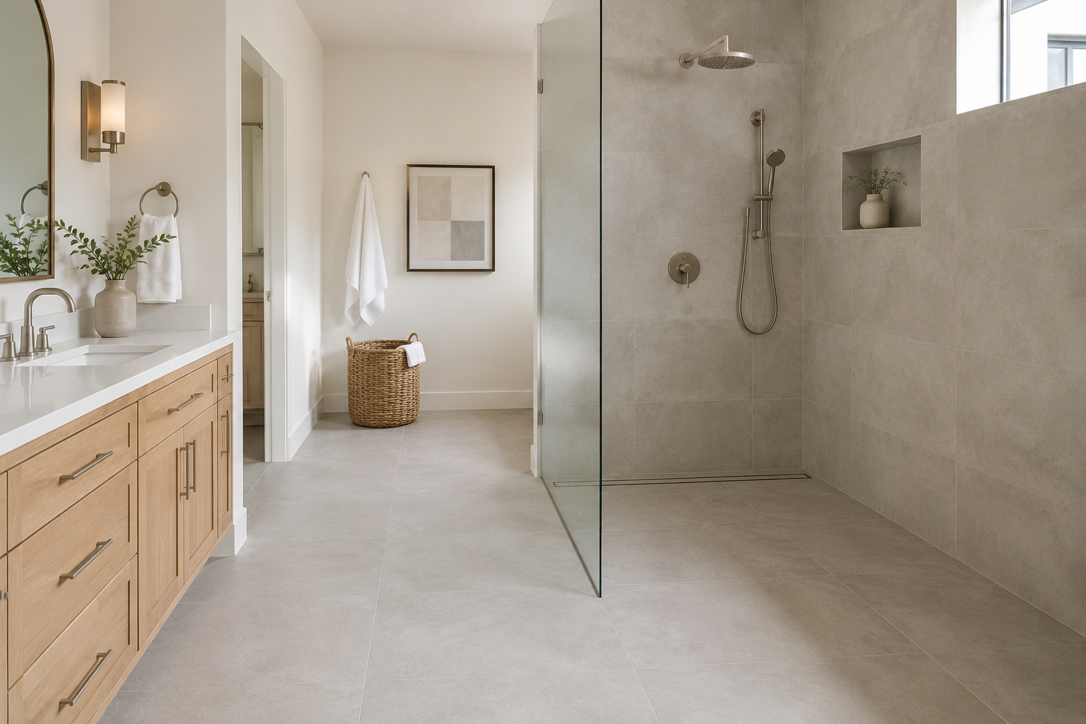 San Diego bathroom trend: curbless showers are gaining ground
