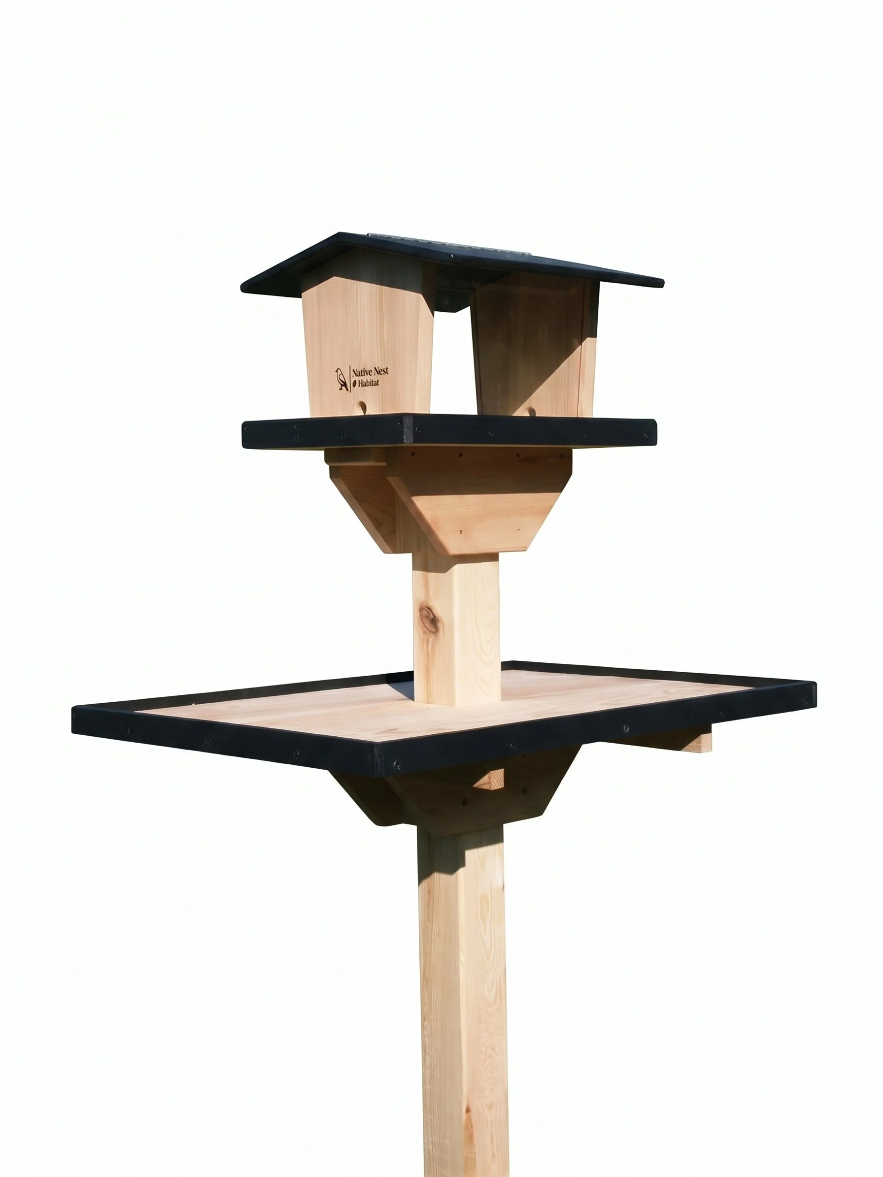 Black Hopper Bird Feeder (Medium) *Available for Purchase on October 22nd