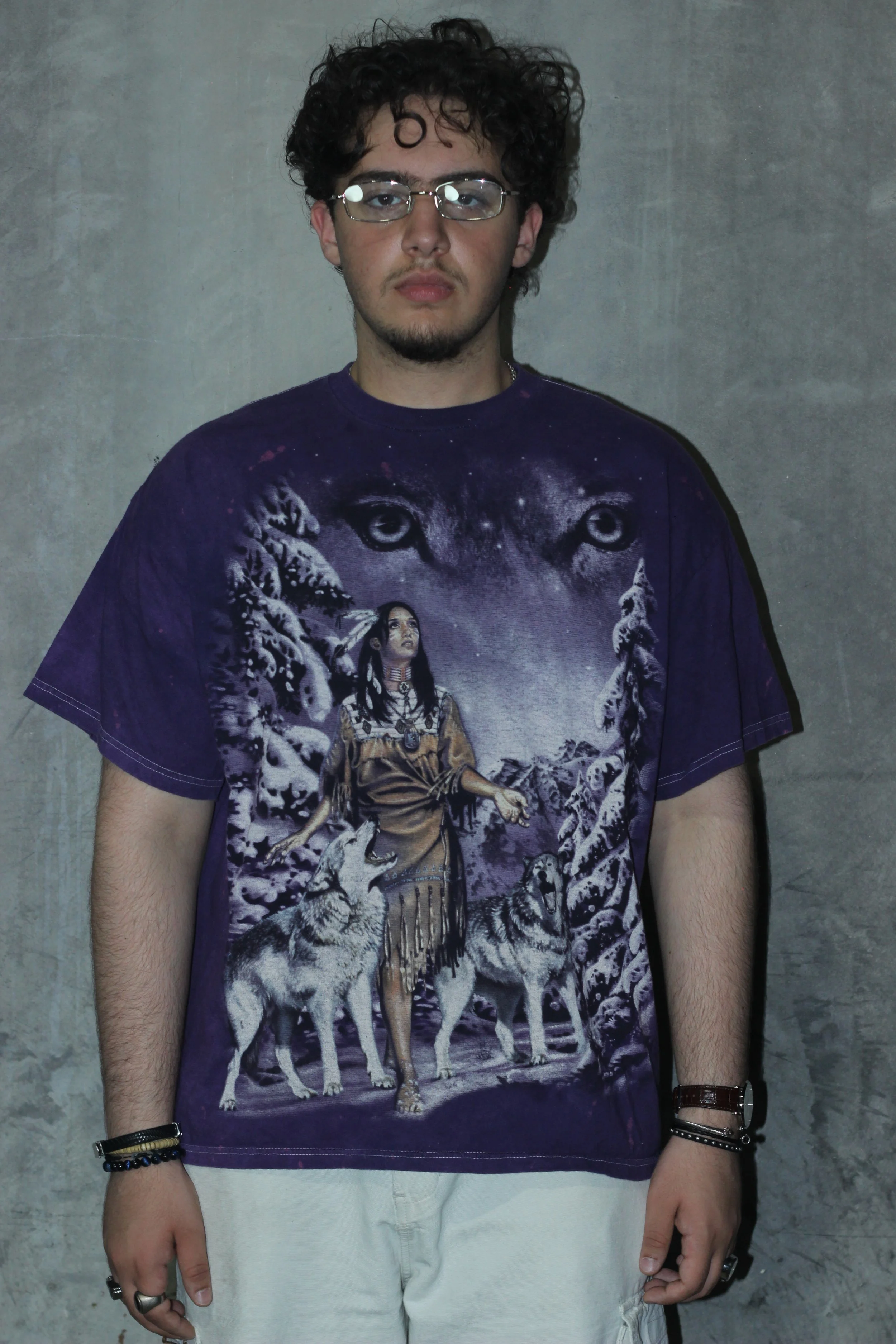 Native alpha wolf graphic tee