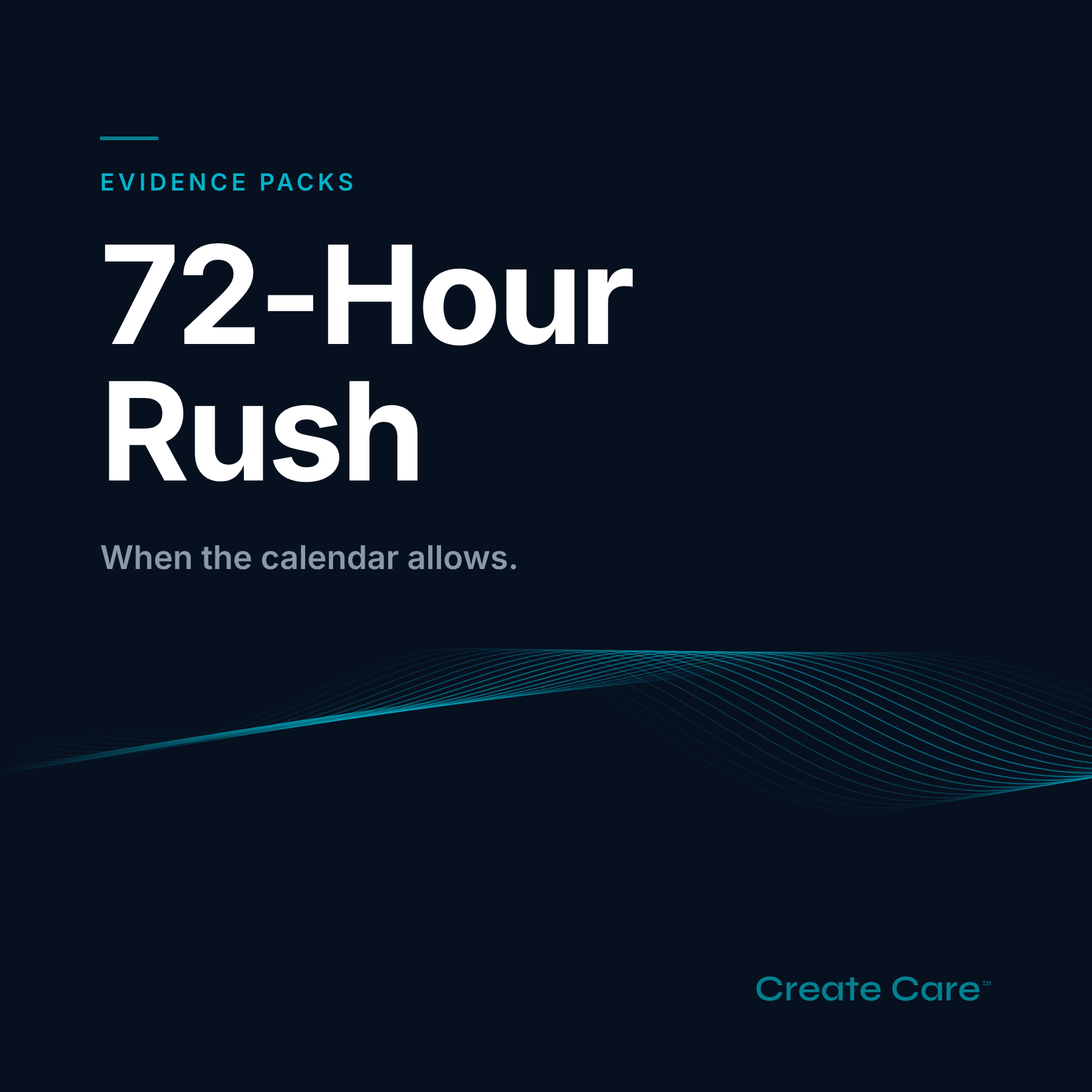 Rush Fee: Evidence Packs