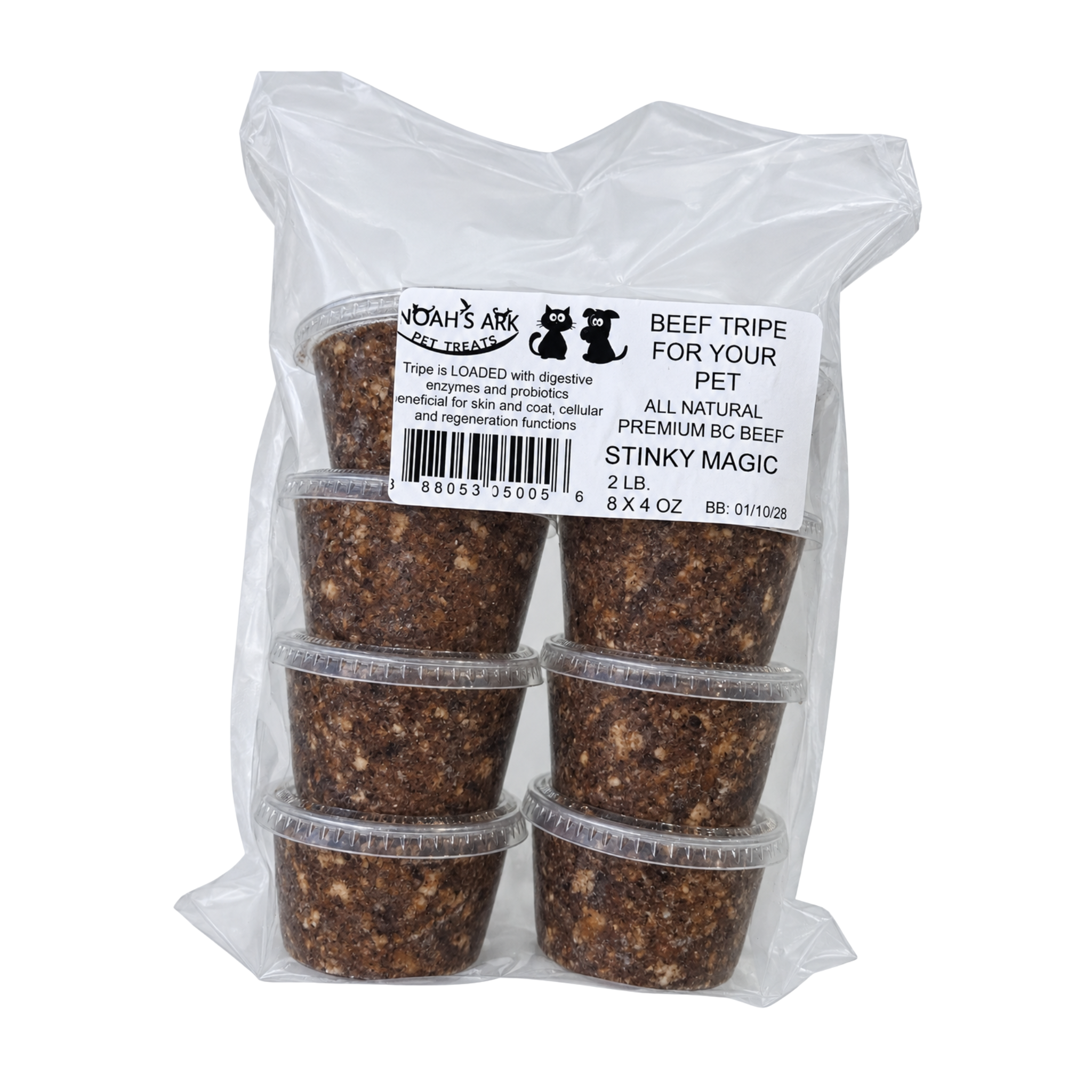 raw ground beef tripe for pets 8-pack