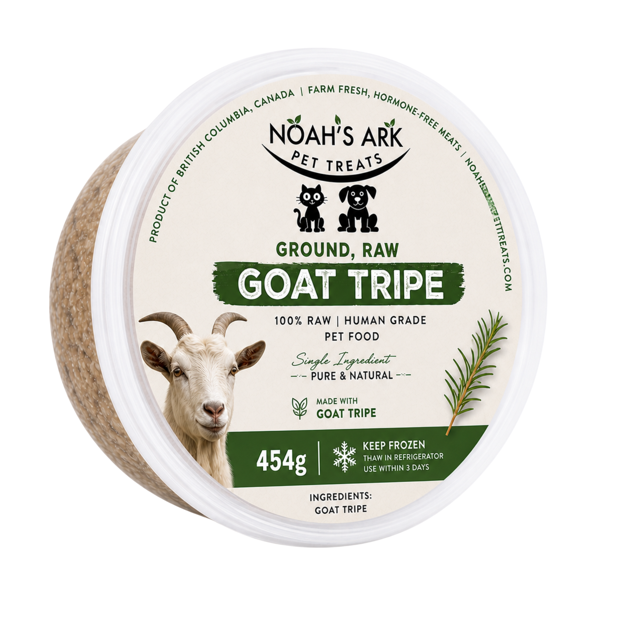 Goat Tripe, Ground (Raw)